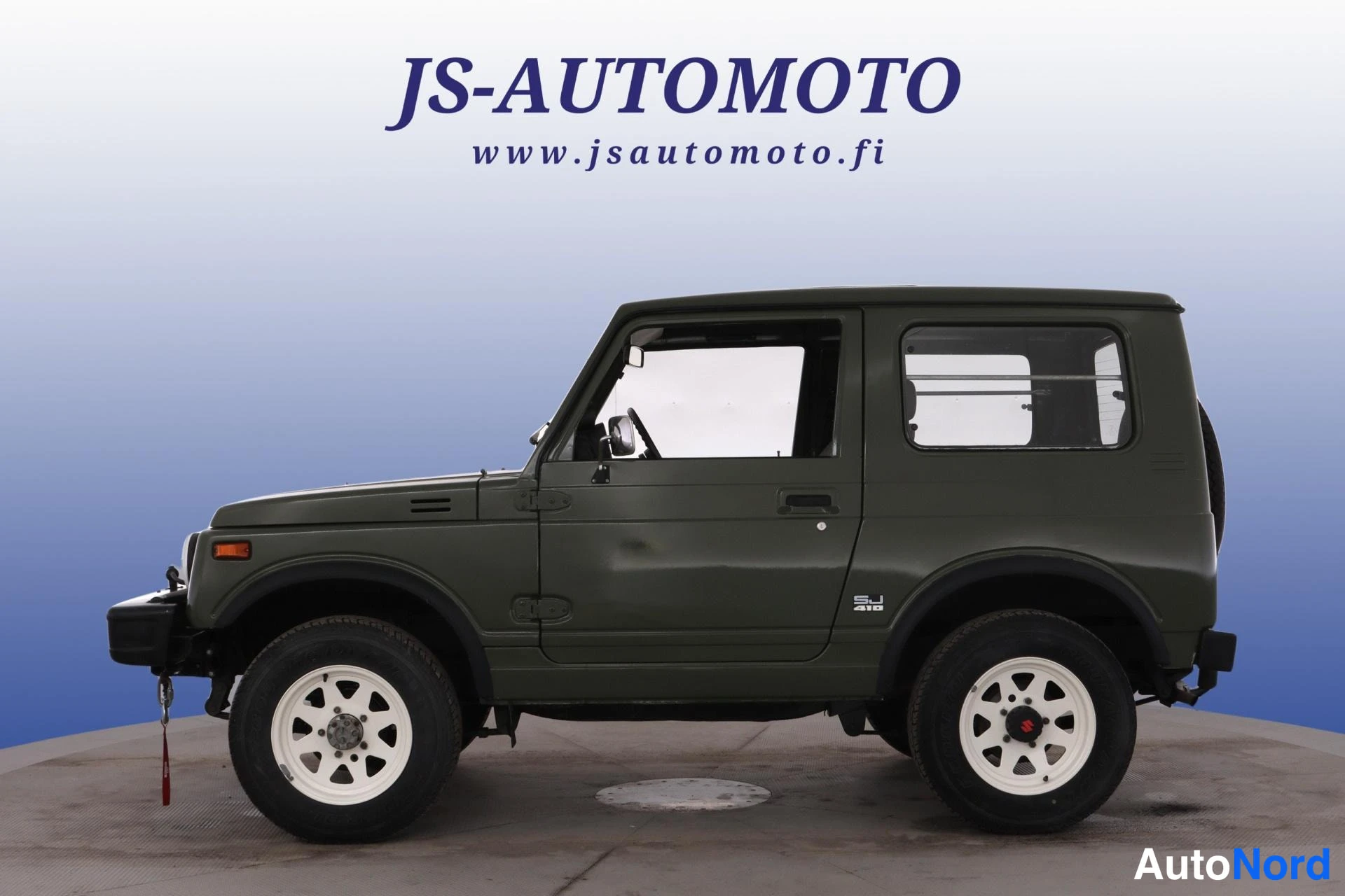 Vihreä Suzuki SJ410 1982, sivulta, kuva 4