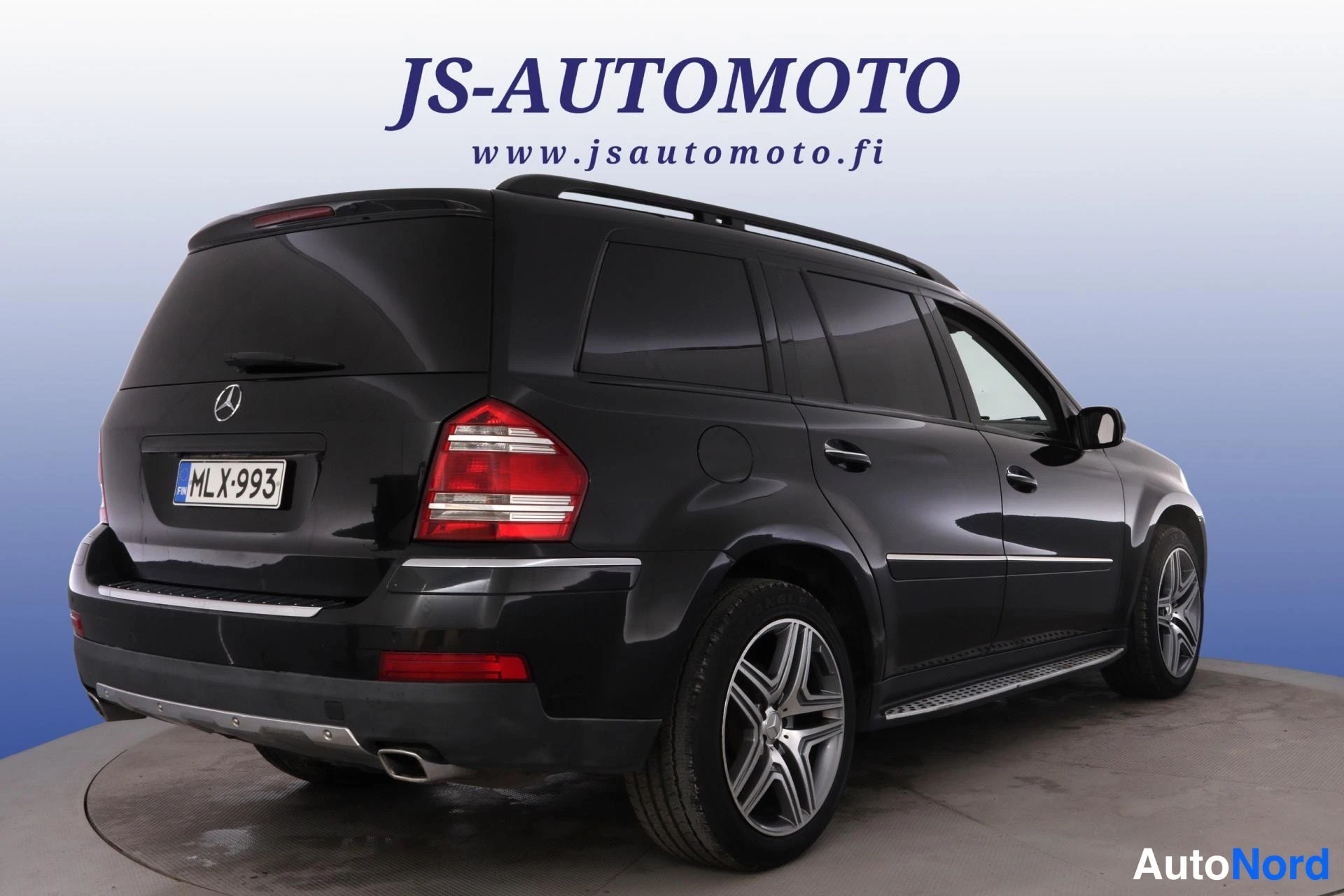 Musta Mercedes-Benz GL 2007, takaviisto, kuva 5