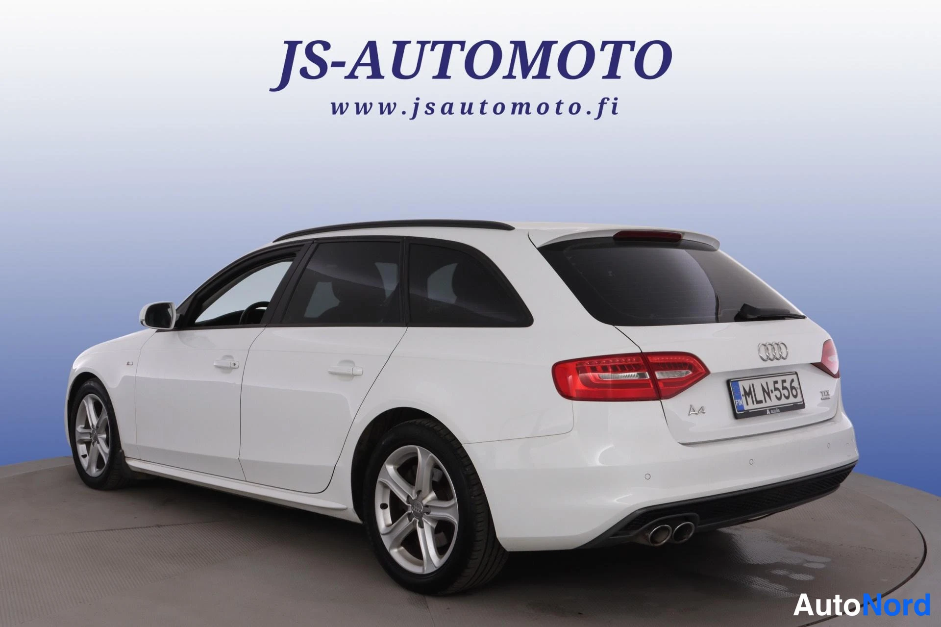 White Audi A4 2013, rear three-quarter, photo 6