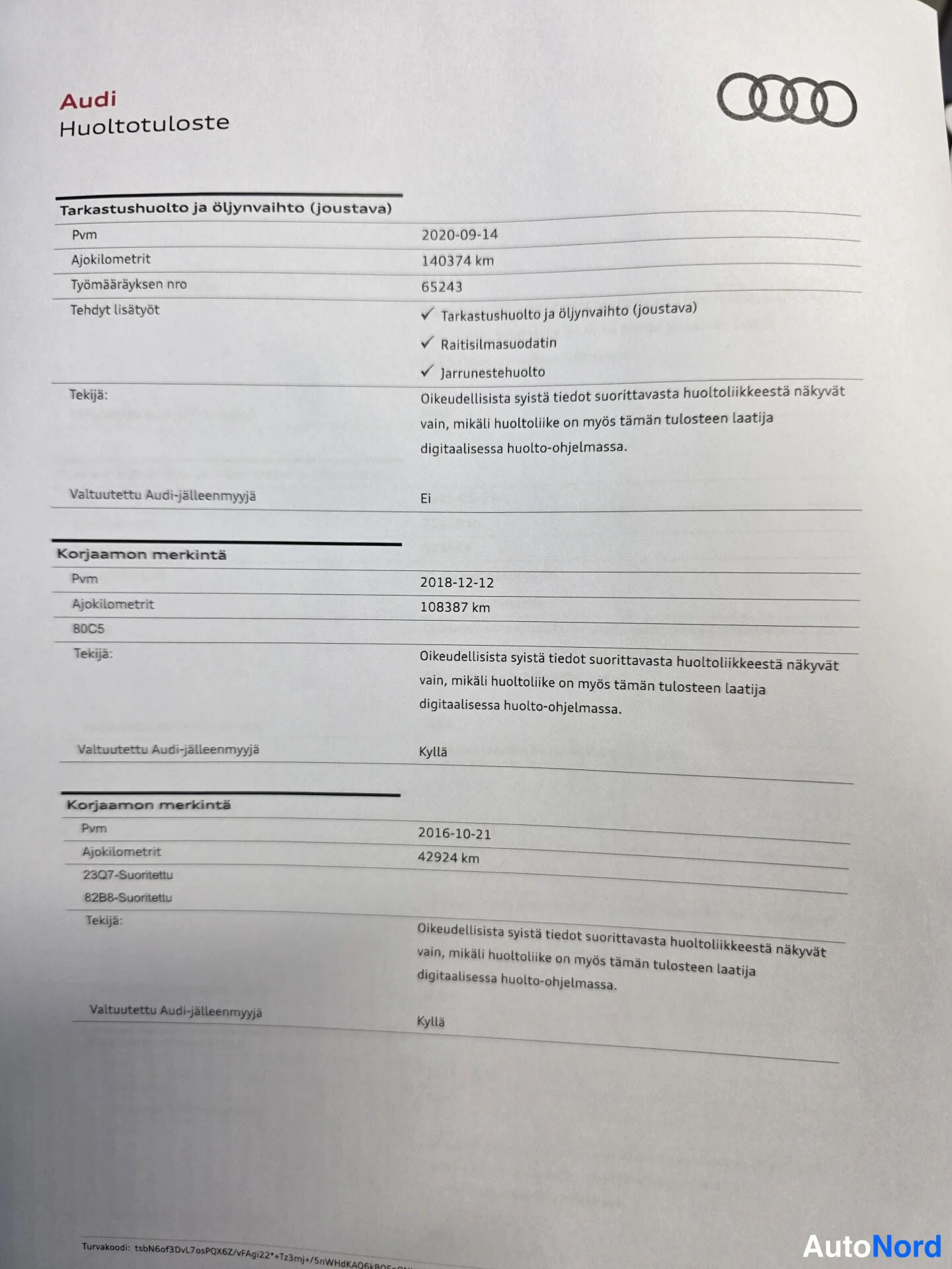 White Audi A4 2013, document, photo 23