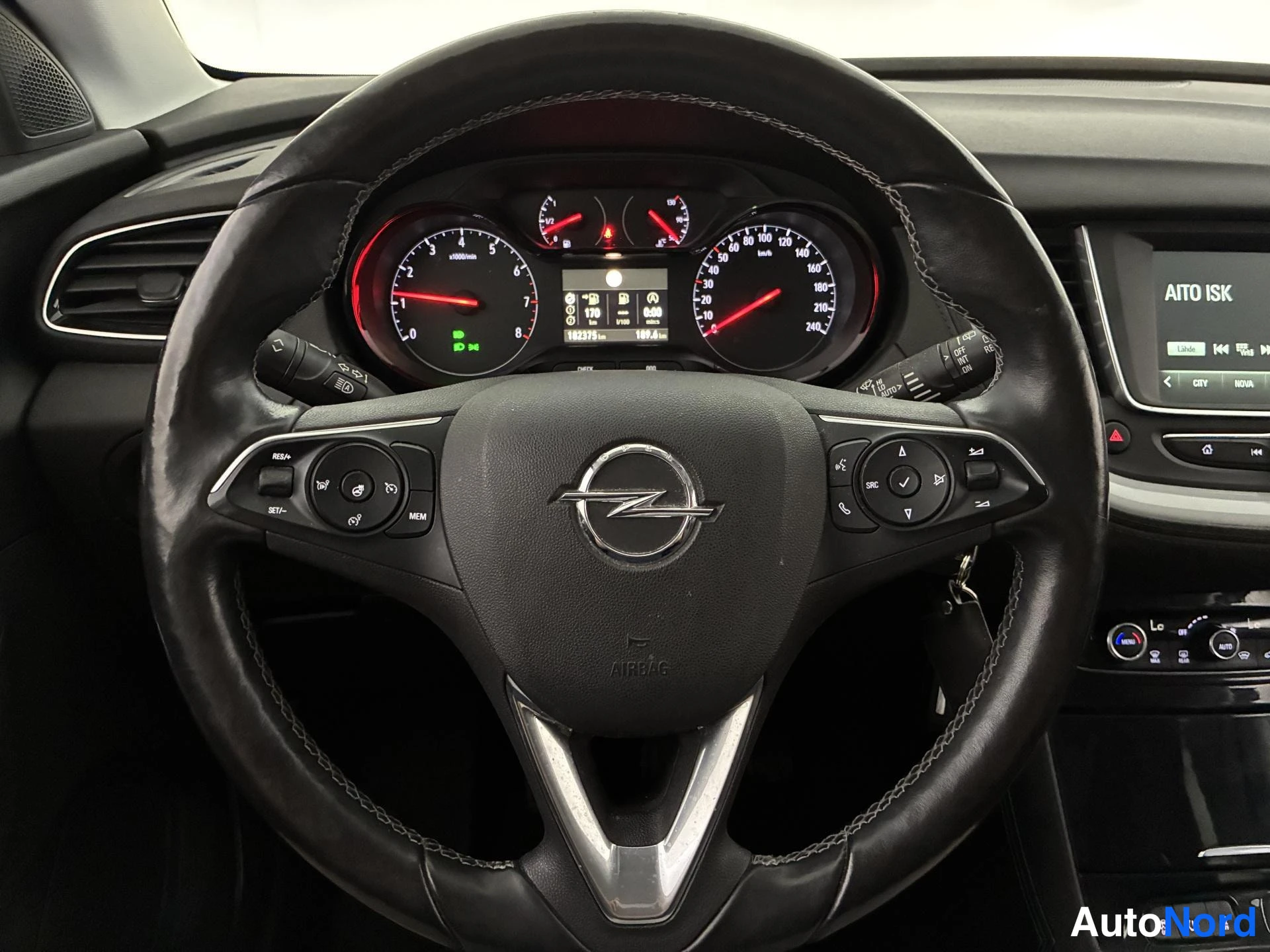 Harmaa Opel Grandland X 2019, ohjaamo, kuva 10