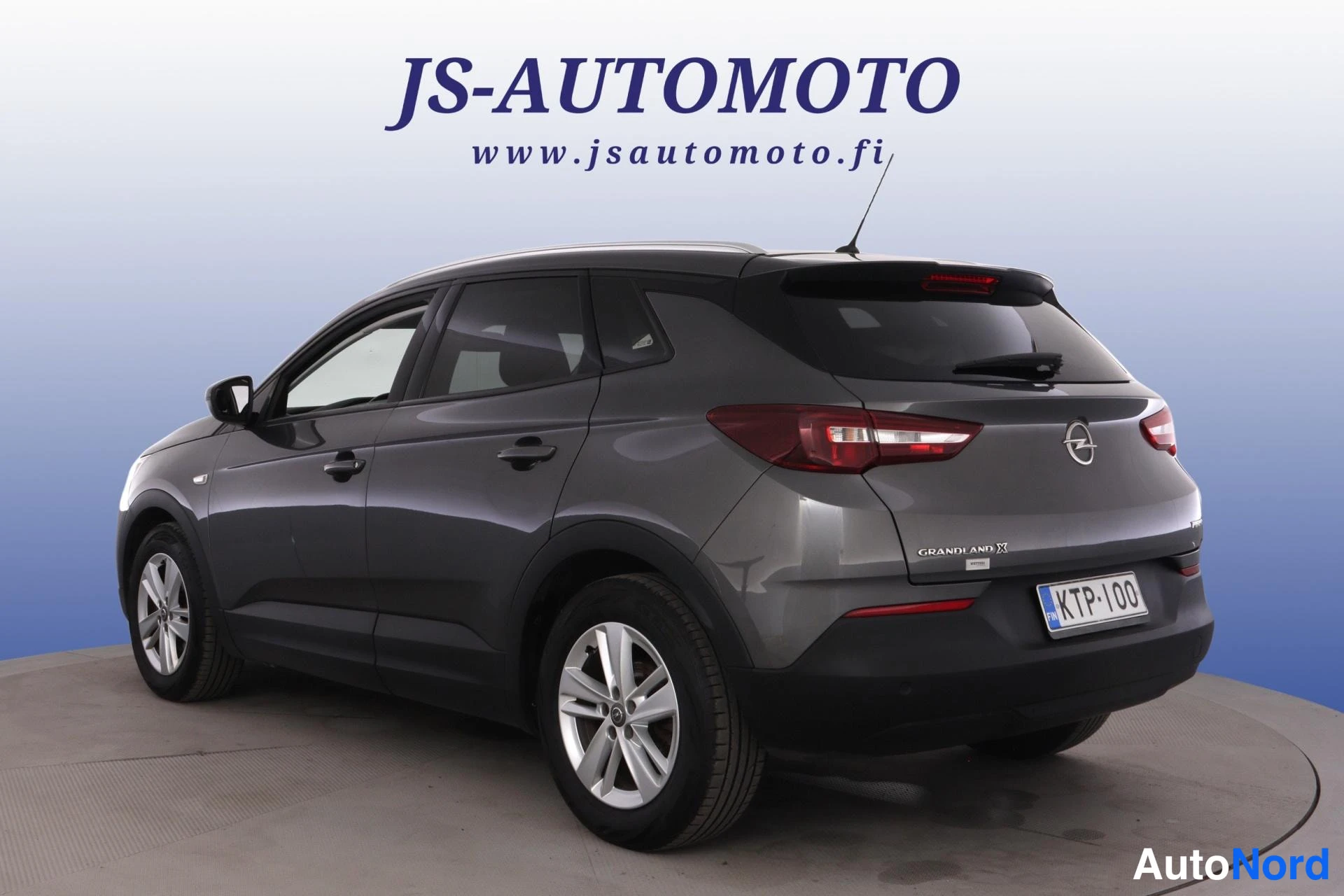 Harmaa Opel Grandland X 2019, takaviisto, kuva 6