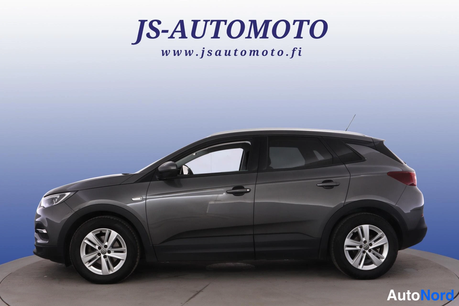 Harmaa Opel Grandland X 2019, etuviisto, keula vasemmalle, kuva 2