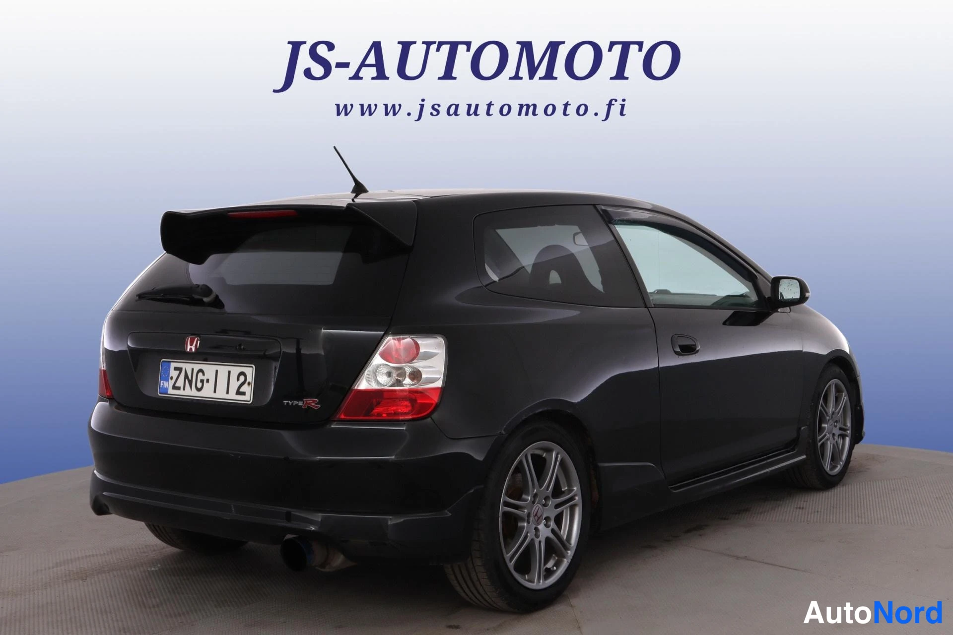 Musta Honda Civic 2004, takaviisto, kuva 5