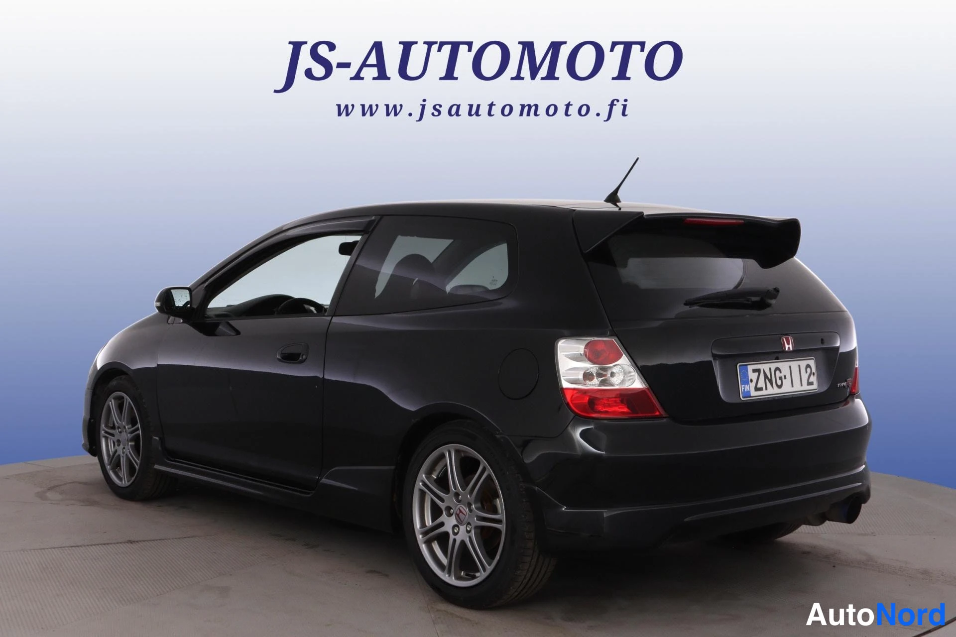 Musta Honda Civic 2004, takaviisto, kuva 6