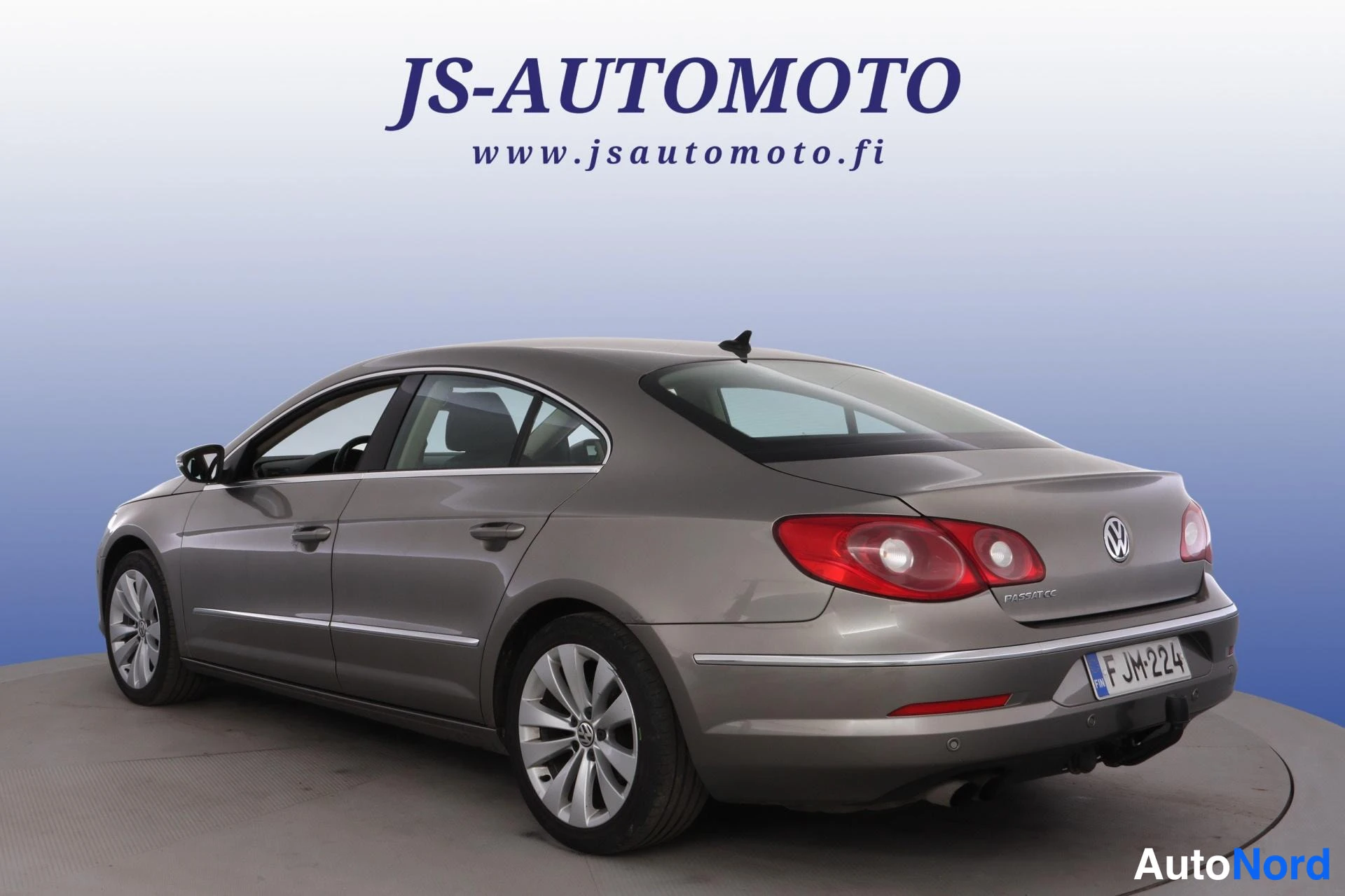Ruskea Volkswagen Passat CC 2010, takaviisto, kuva 6