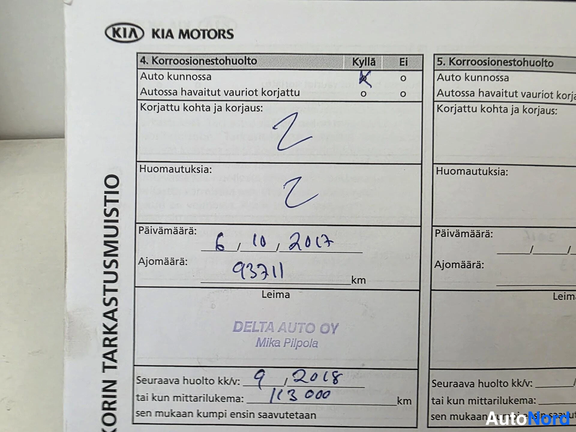 Oranssi Kia Sportage 2013, asiakirja, kuva 24