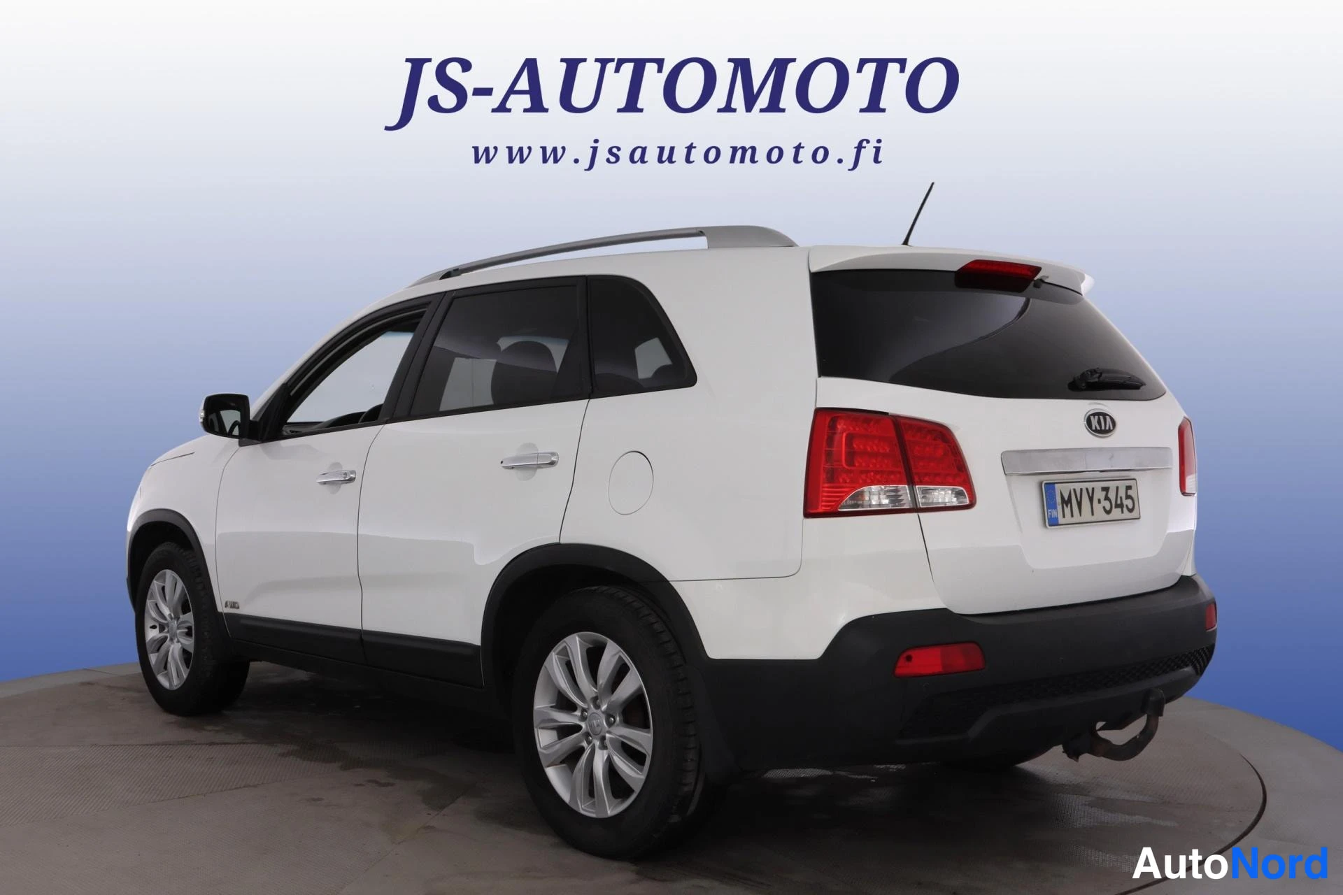 Valkoinen Kia Sorento 2011, takaviisto, kuva 6