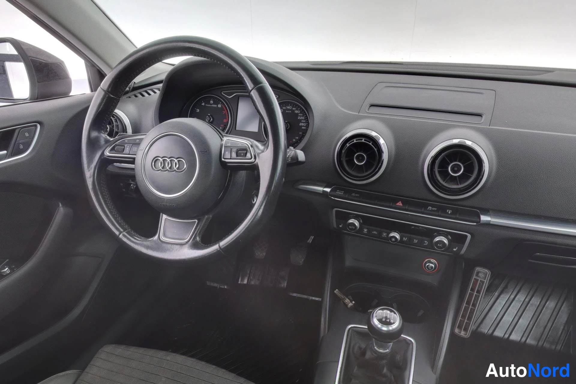 Black Audi A3 2016, cockpit, photo 7