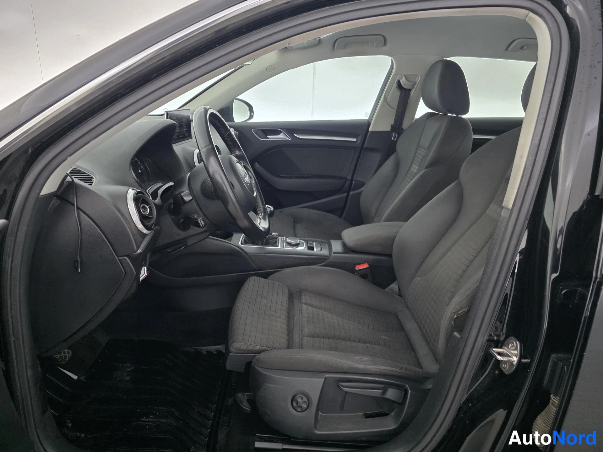 Black Audi A3 2016, front seats, photo 10