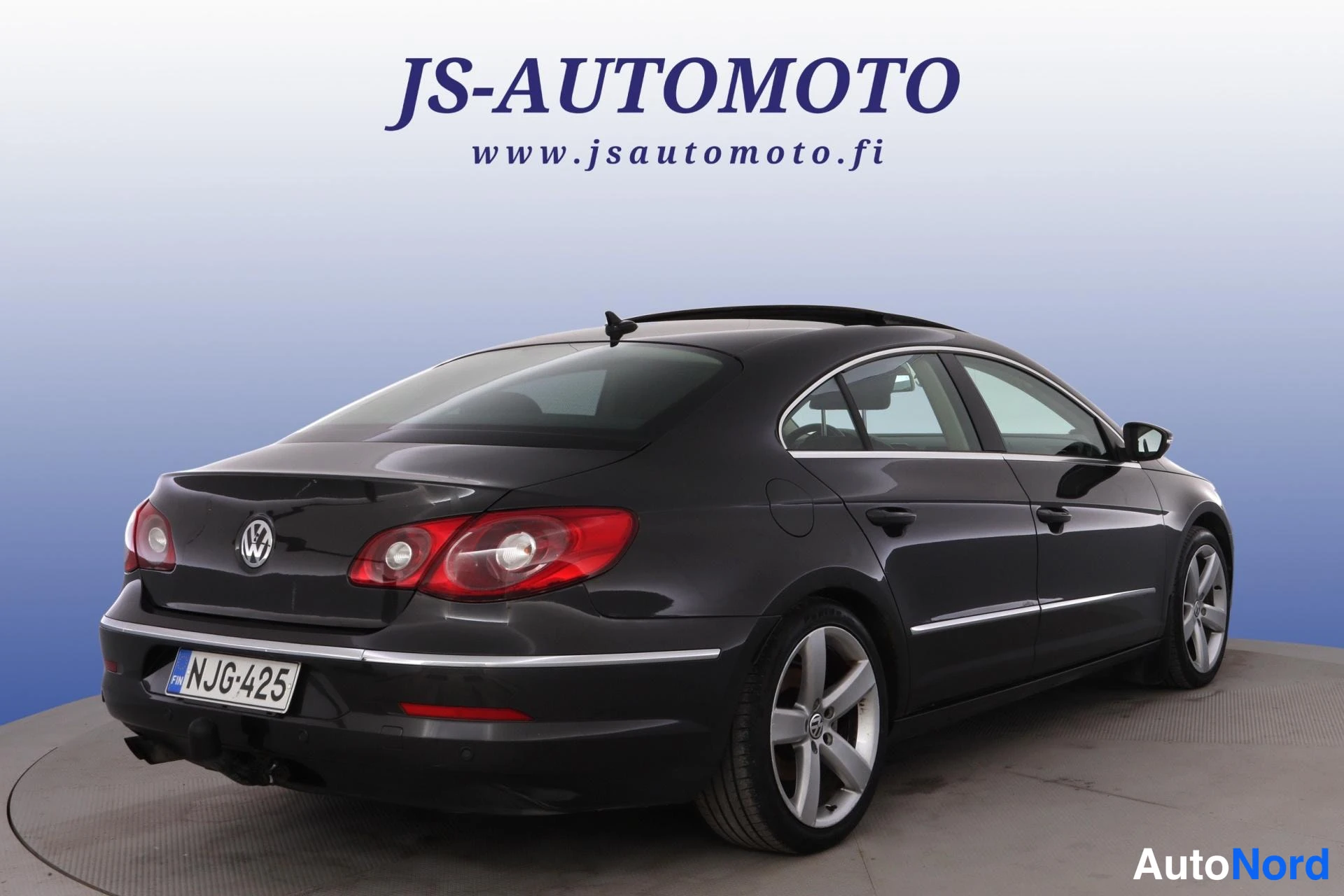 Musta Volkswagen Passat CC 2009, takaviisto, kuva 5