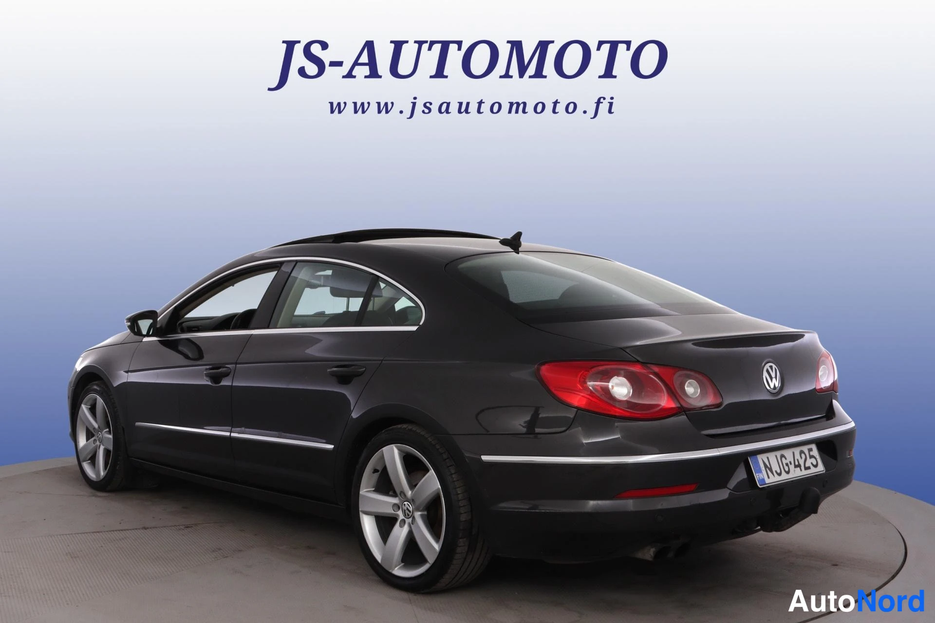 Musta Volkswagen Passat CC 2009, takaviisto, kuva 6