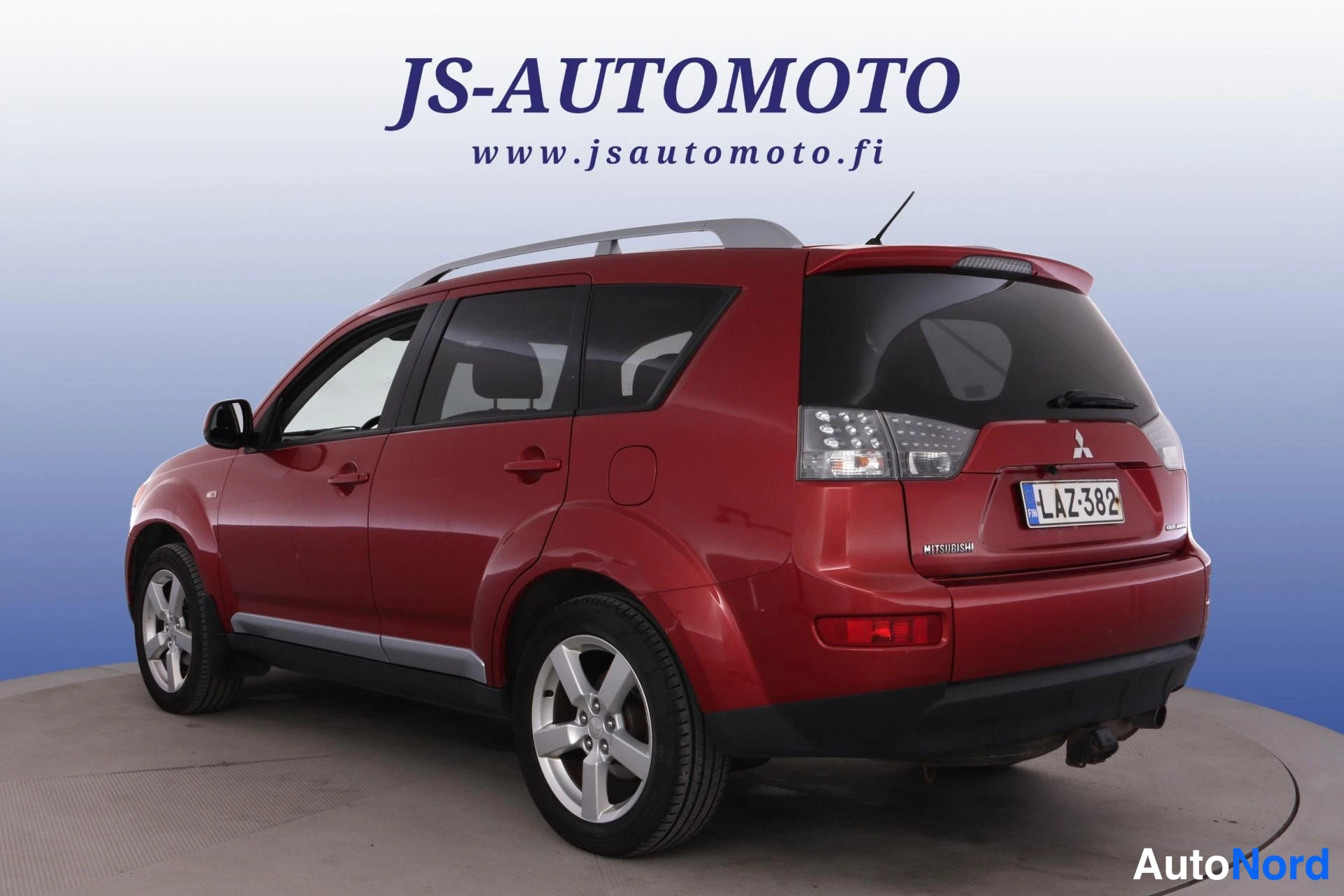 Punainen Mitsubishi Outlander 2008, takaviisto, kuva 6