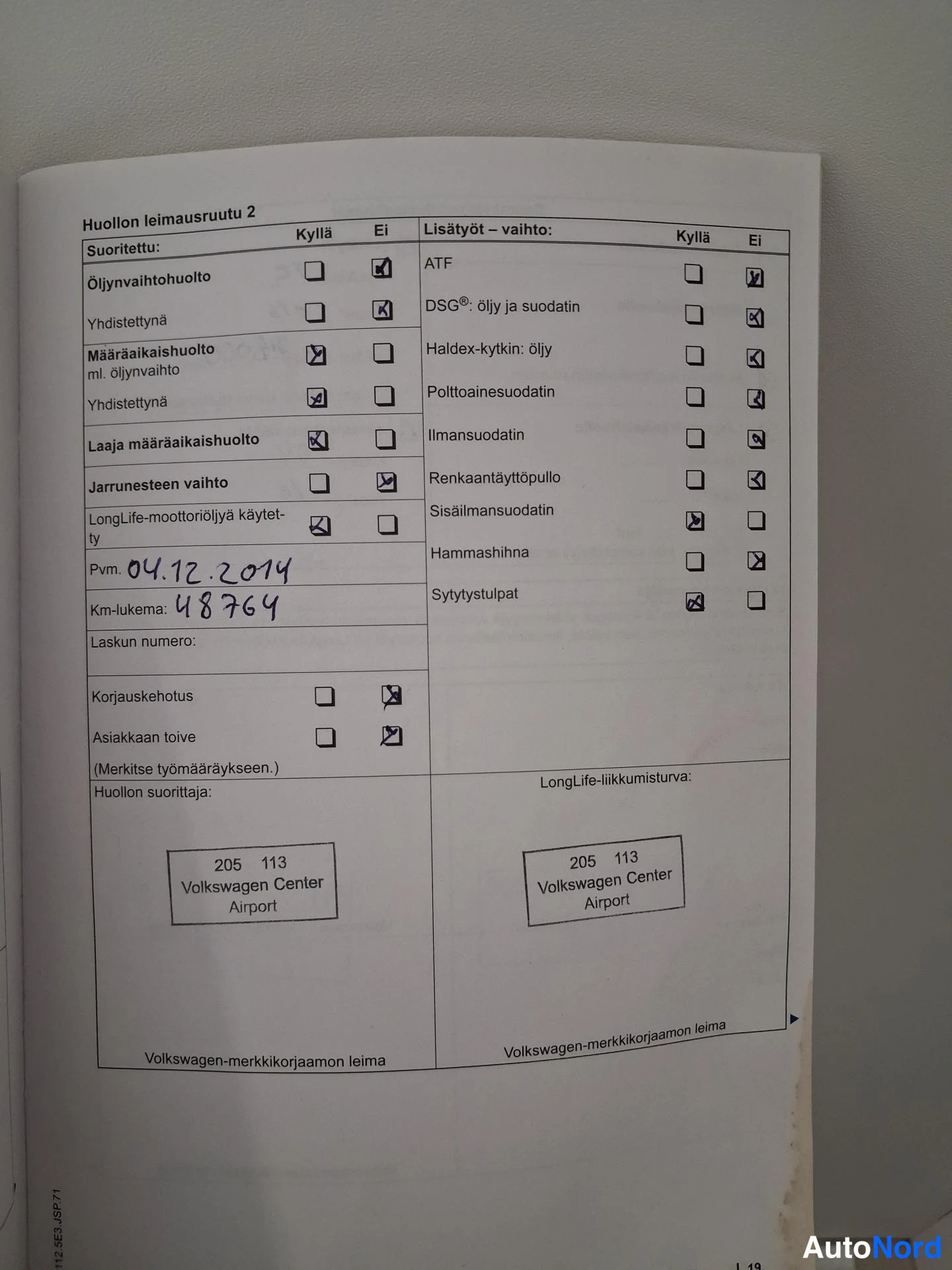Hopea Volkswagen Golf 2011, asiakirja, kuva 22