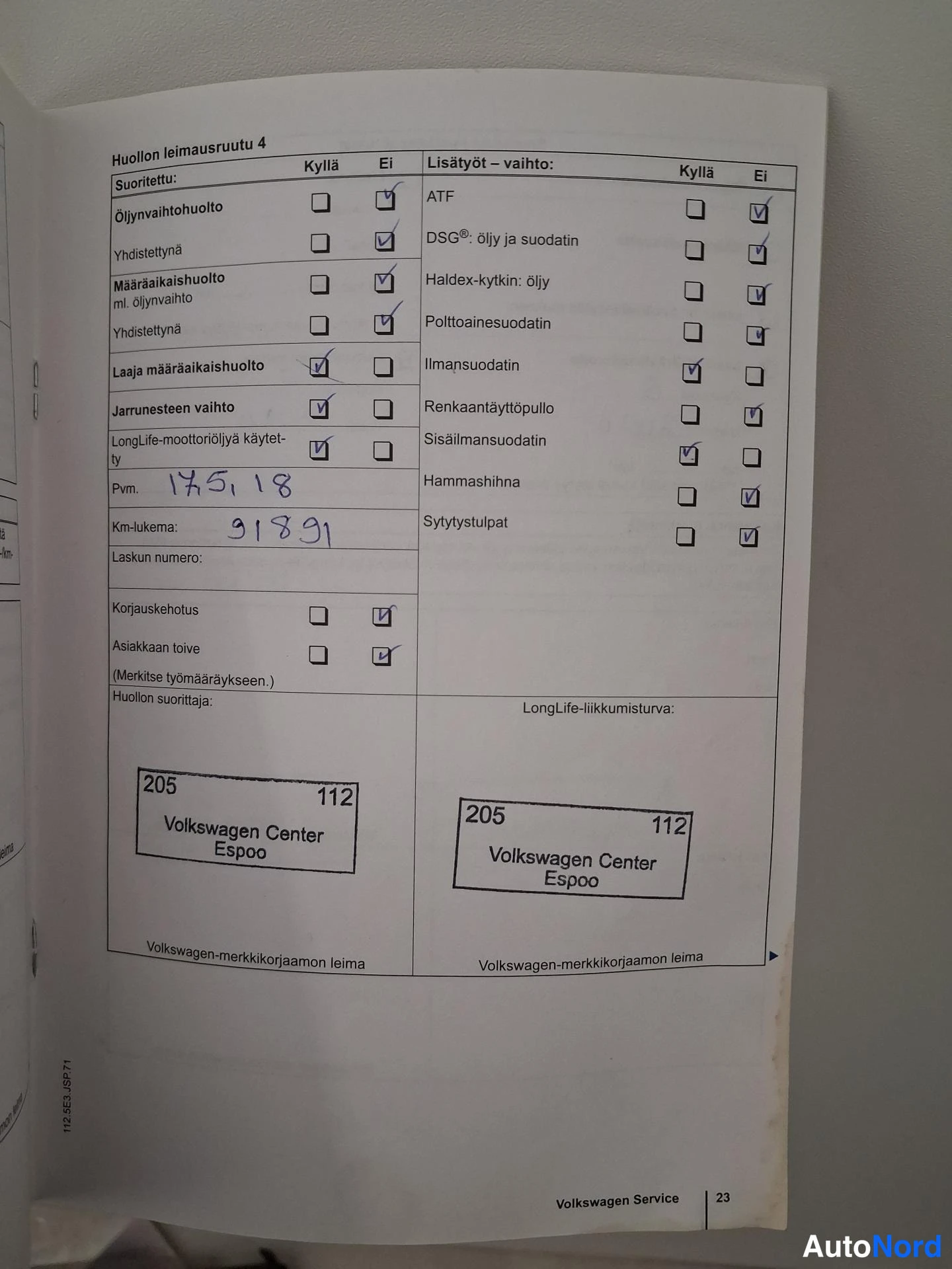 Hopea Volkswagen Golf 2011, asiakirja, kuva 24