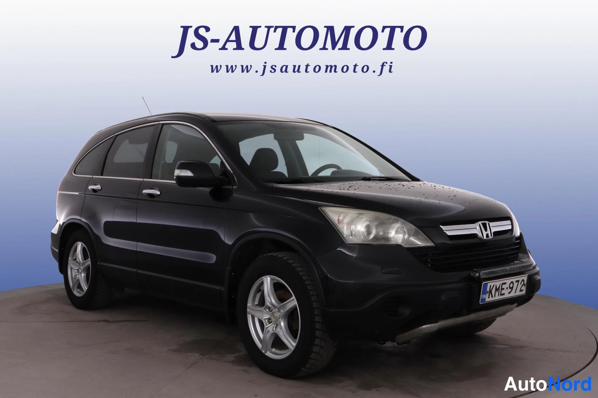 Musta Honda CR-V 2009, etuviisto, keula vasemmalle, kuva 3