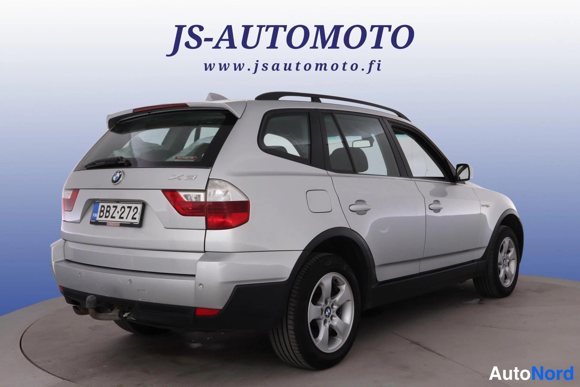 Harmaa BMW X3 2008, takaviisto, kuva 5