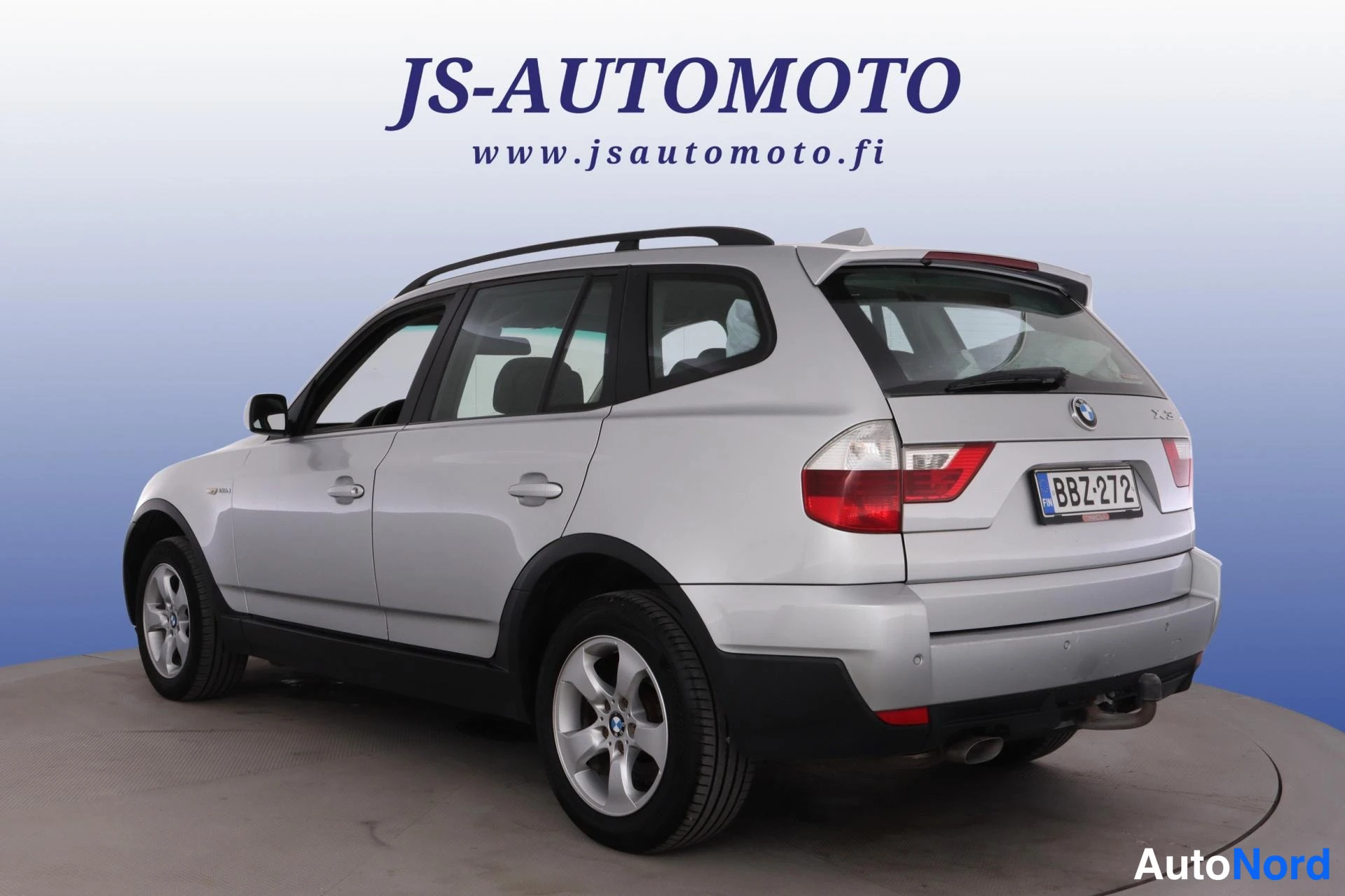 Harmaa BMW X3 2008, takaviisto, kuva 6