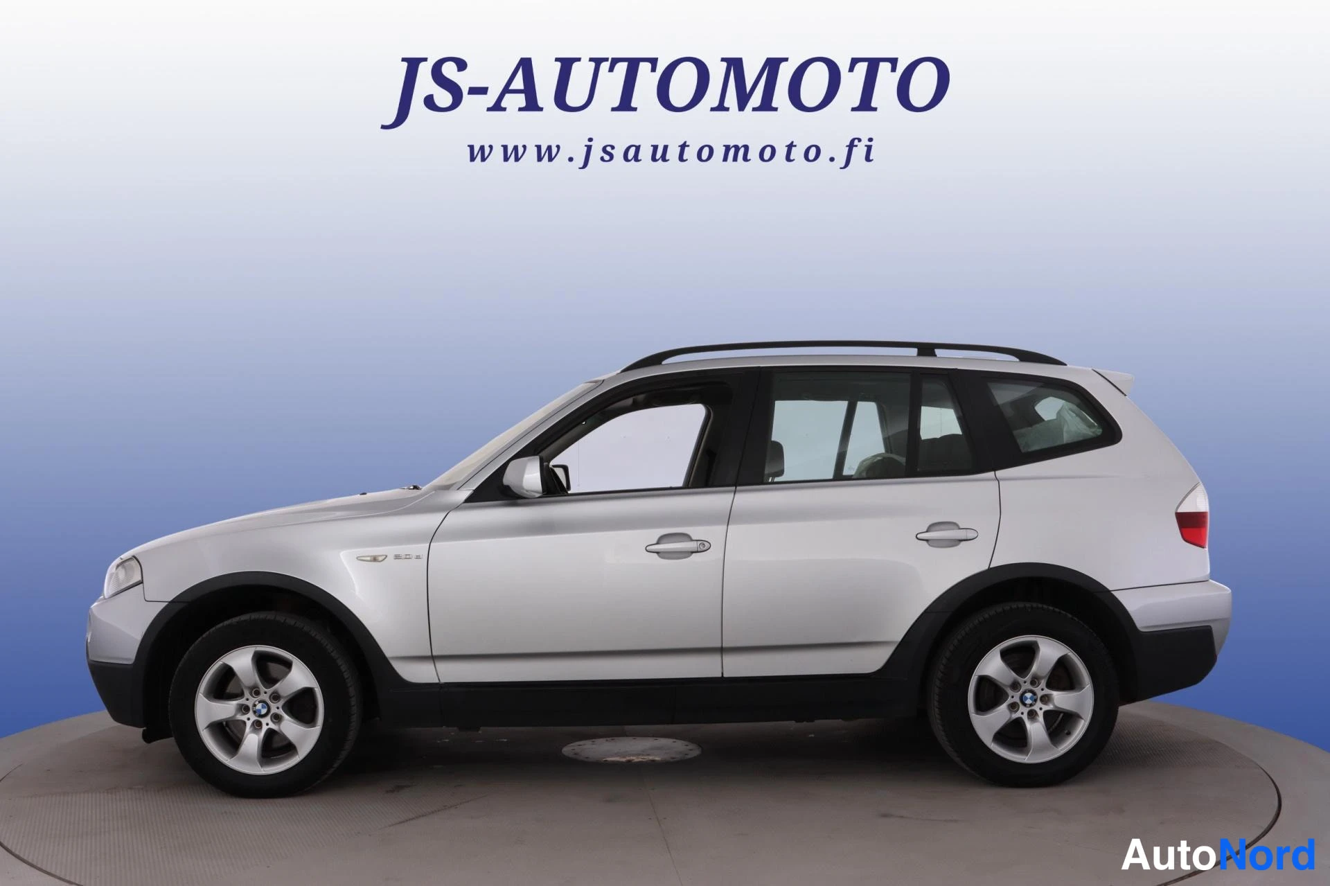 Harmaa BMW X3 2008, sivulta, kuva 4