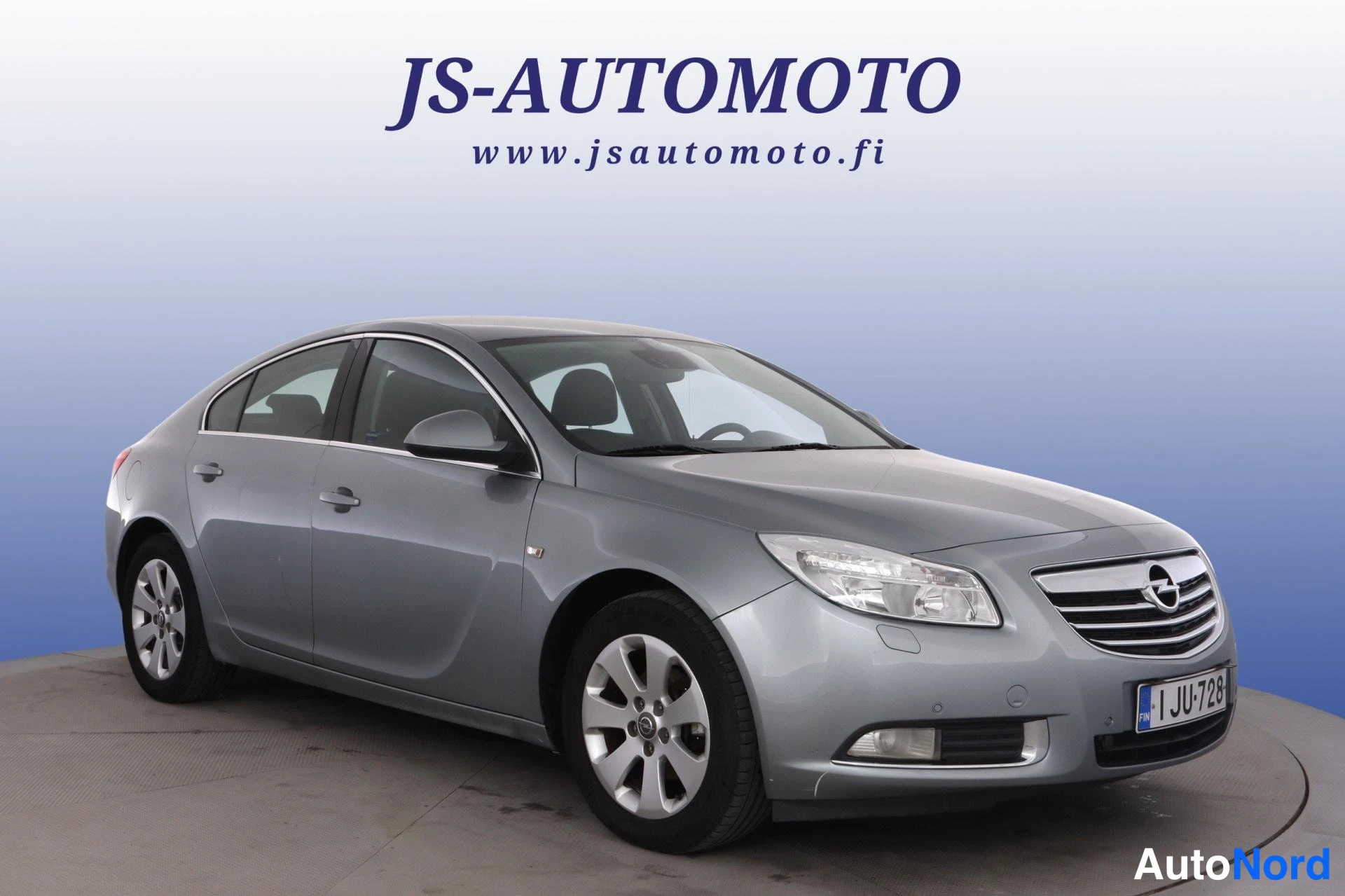 Sininen Opel Insignia 2011, etuviisto, keula oikealle, kuva 2