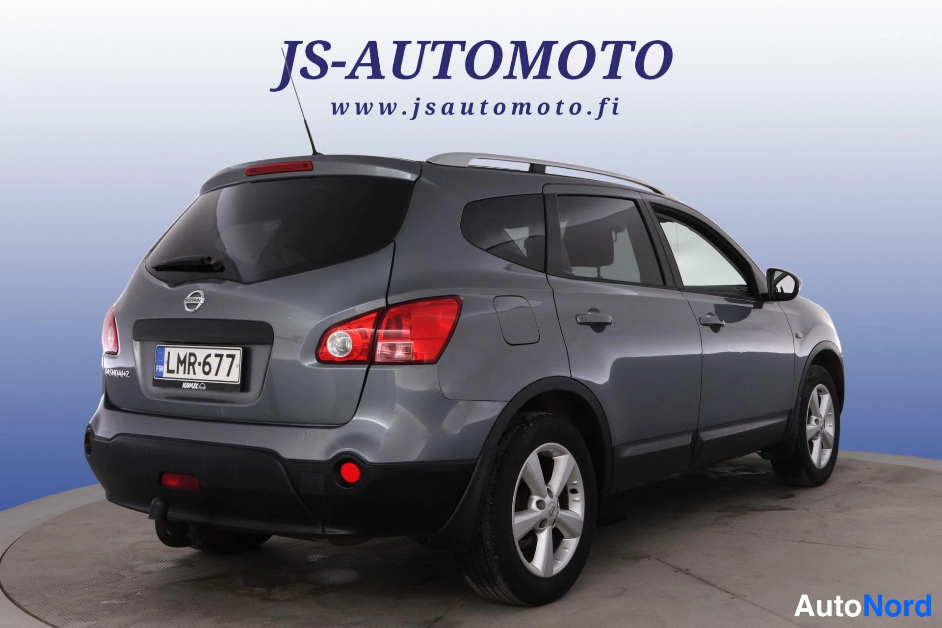 Sininen Nissan Qashqai+2 2009, takaviisto, kuva 5