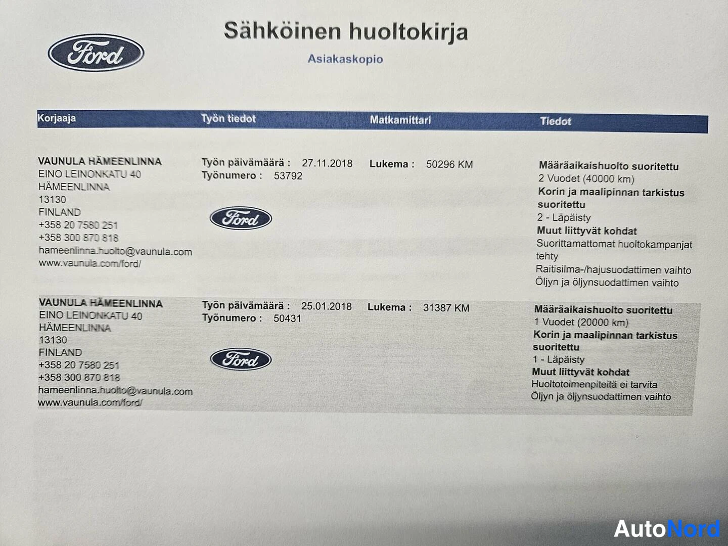 Harmaa Ford Focus 2016, asiakirja, kuva 24