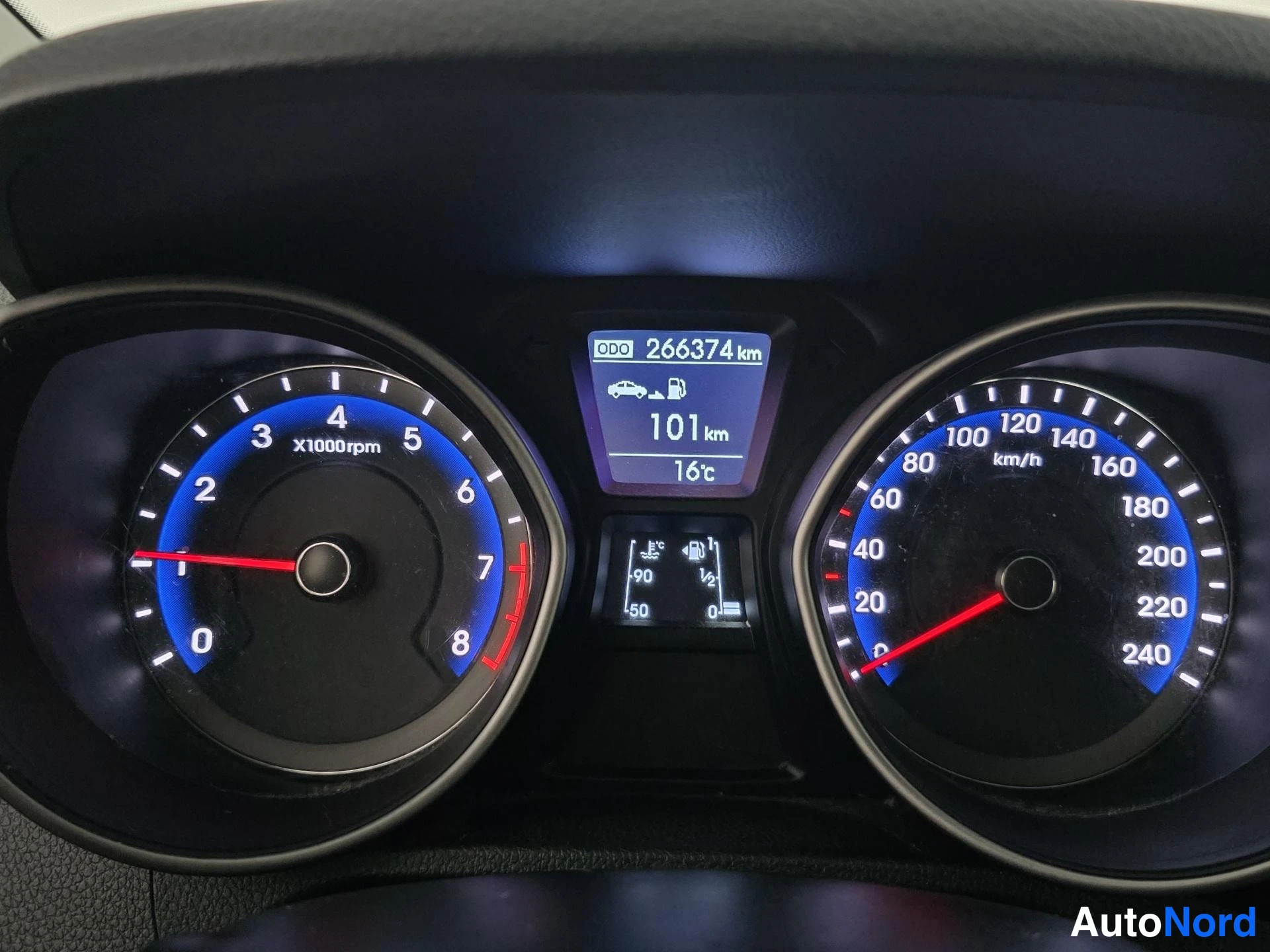 Blå Hyundai i30 2012, detalj, bild 16