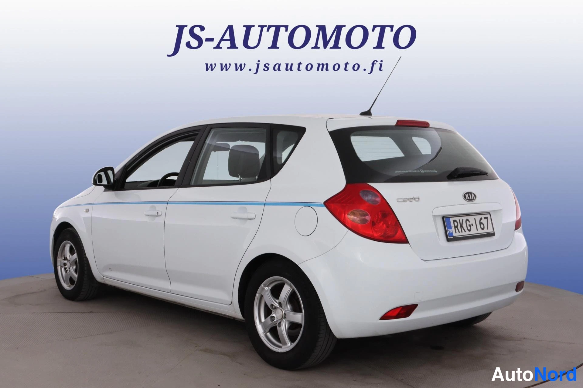 Valkoinen Kia Ceed 2007, takaviisto, kuva 6