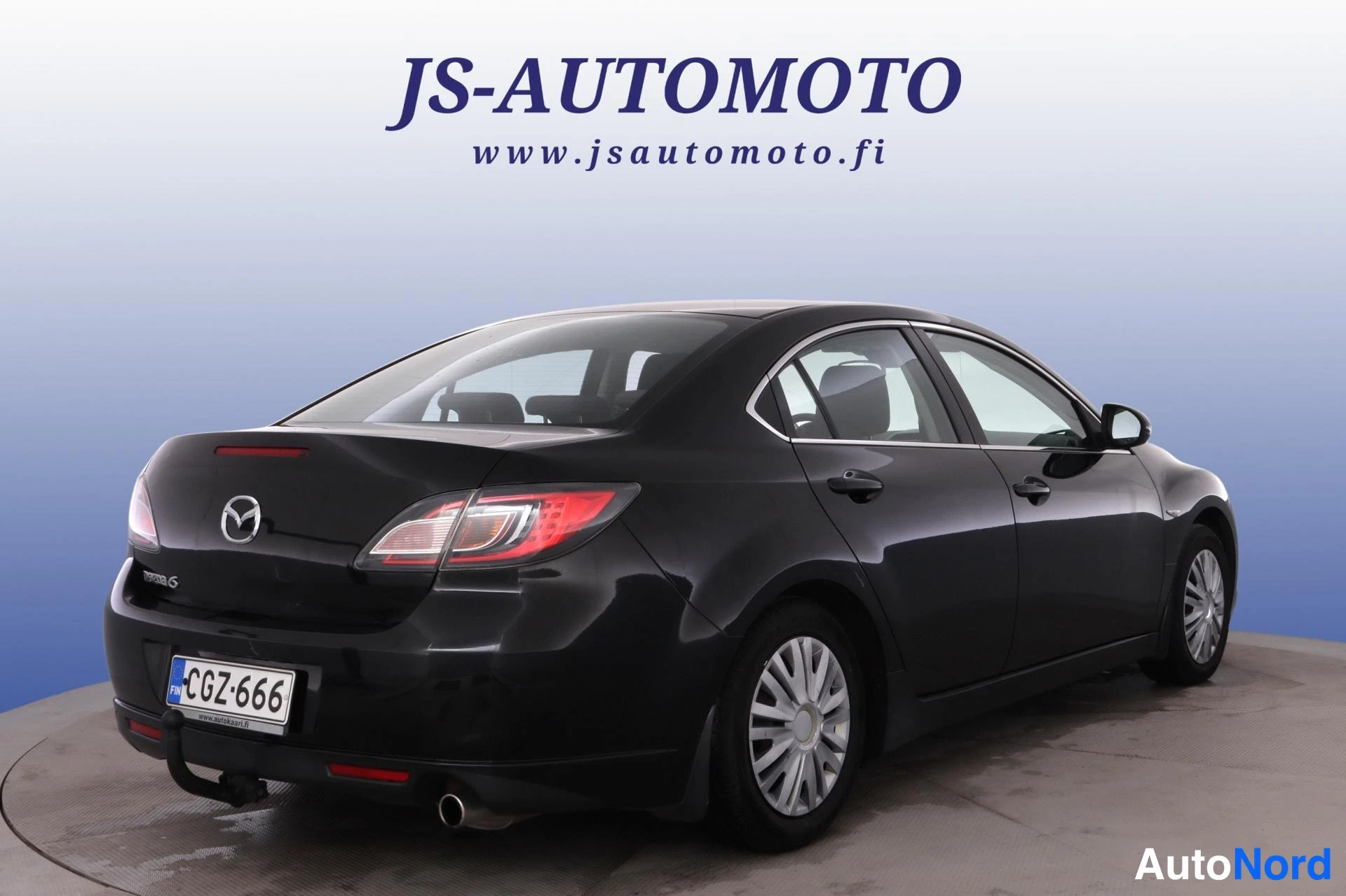 Musta Mazda 6 2008, takaviisto, kuva 5