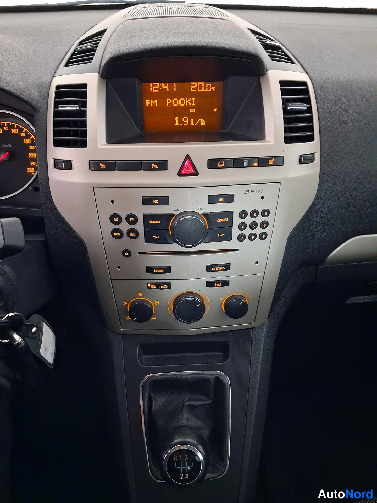 Sininen Opel Zafira 2008, yksityiskohta, kuva 11