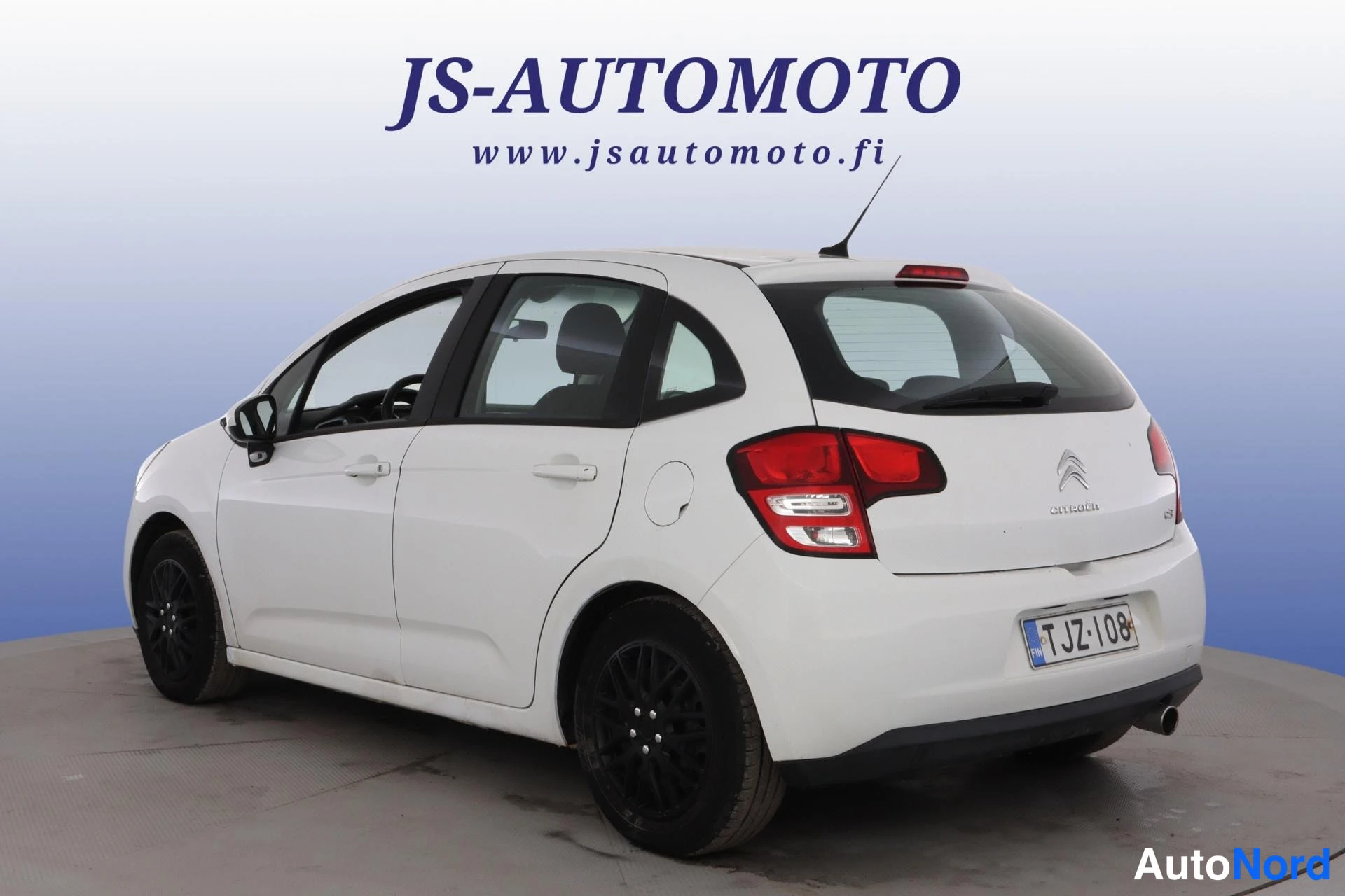 Valkoinen Citroen C3 2010, takaviisto, kuva 6