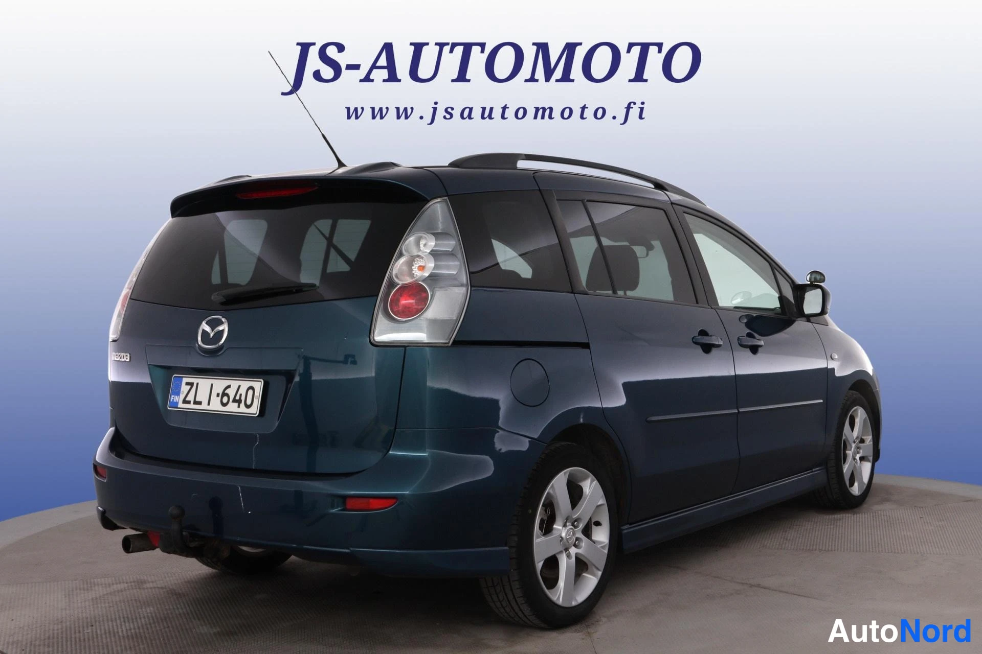 Sininen Mazda 5 2005, takaviisto, kuva 5