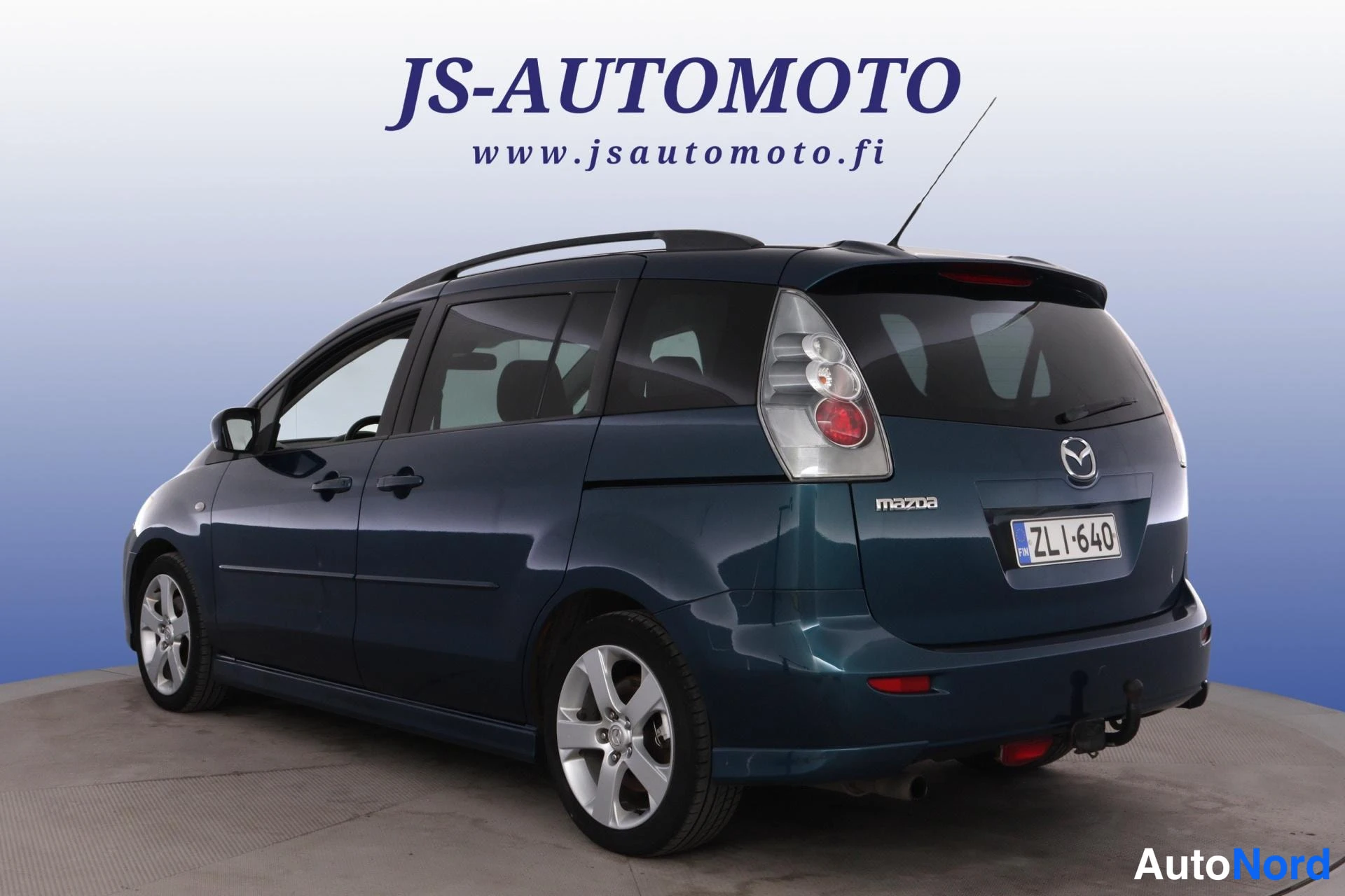 Sininen Mazda 5 2005, takaviisto, kuva 6