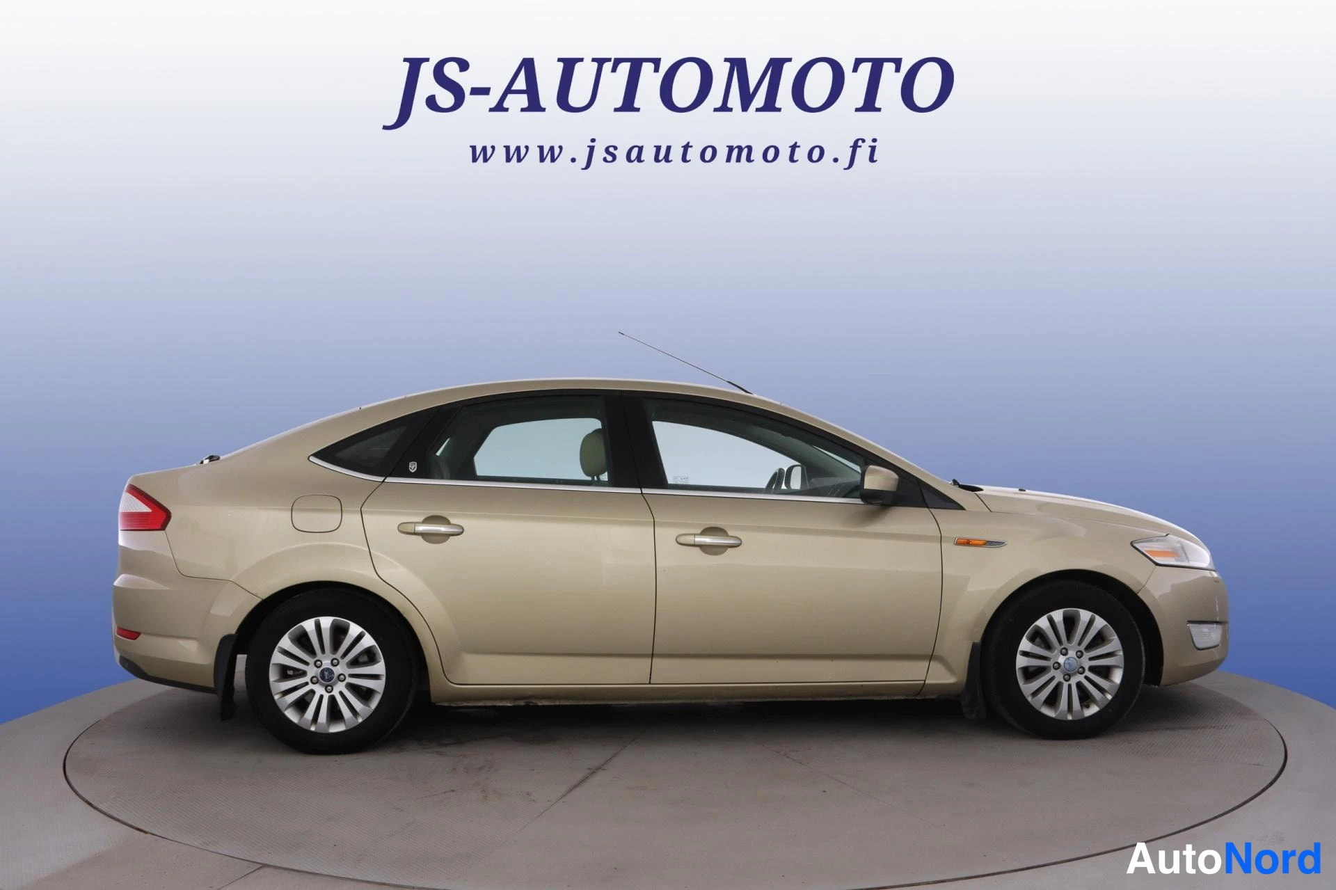 Keltainen Ford Mondeo 2008, takaviisto, kuva 4