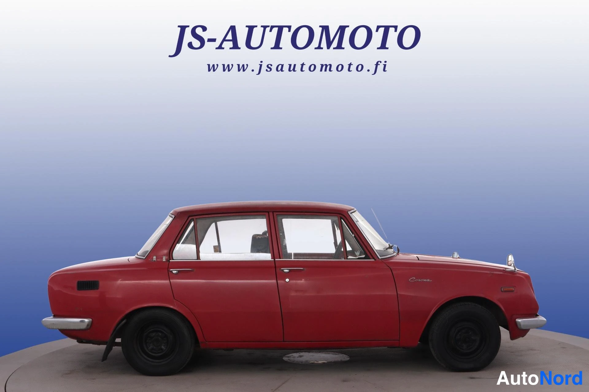 Punainen Toyota Corona 1965, sivulta, kuva 5