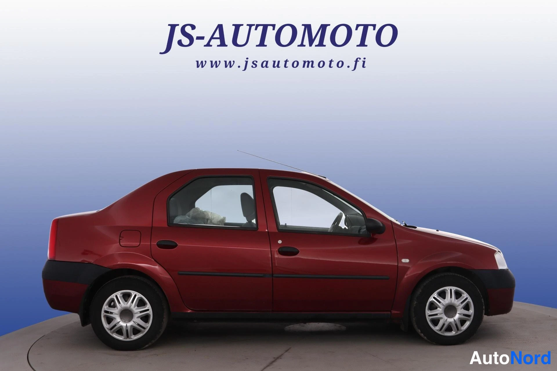 Punainen Dacia Logan 2006, sivulta, kuva 3