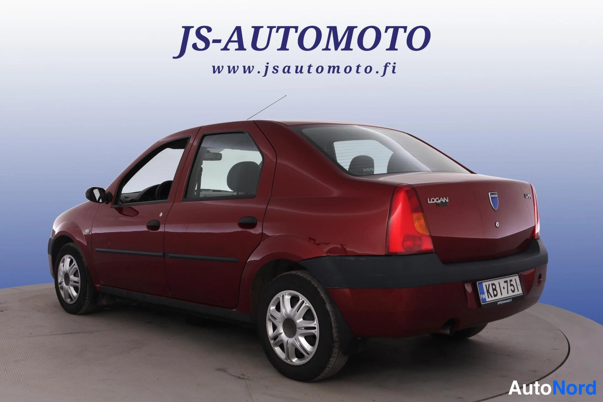 Punainen Dacia Logan 2006, takaviisto, kuva 6