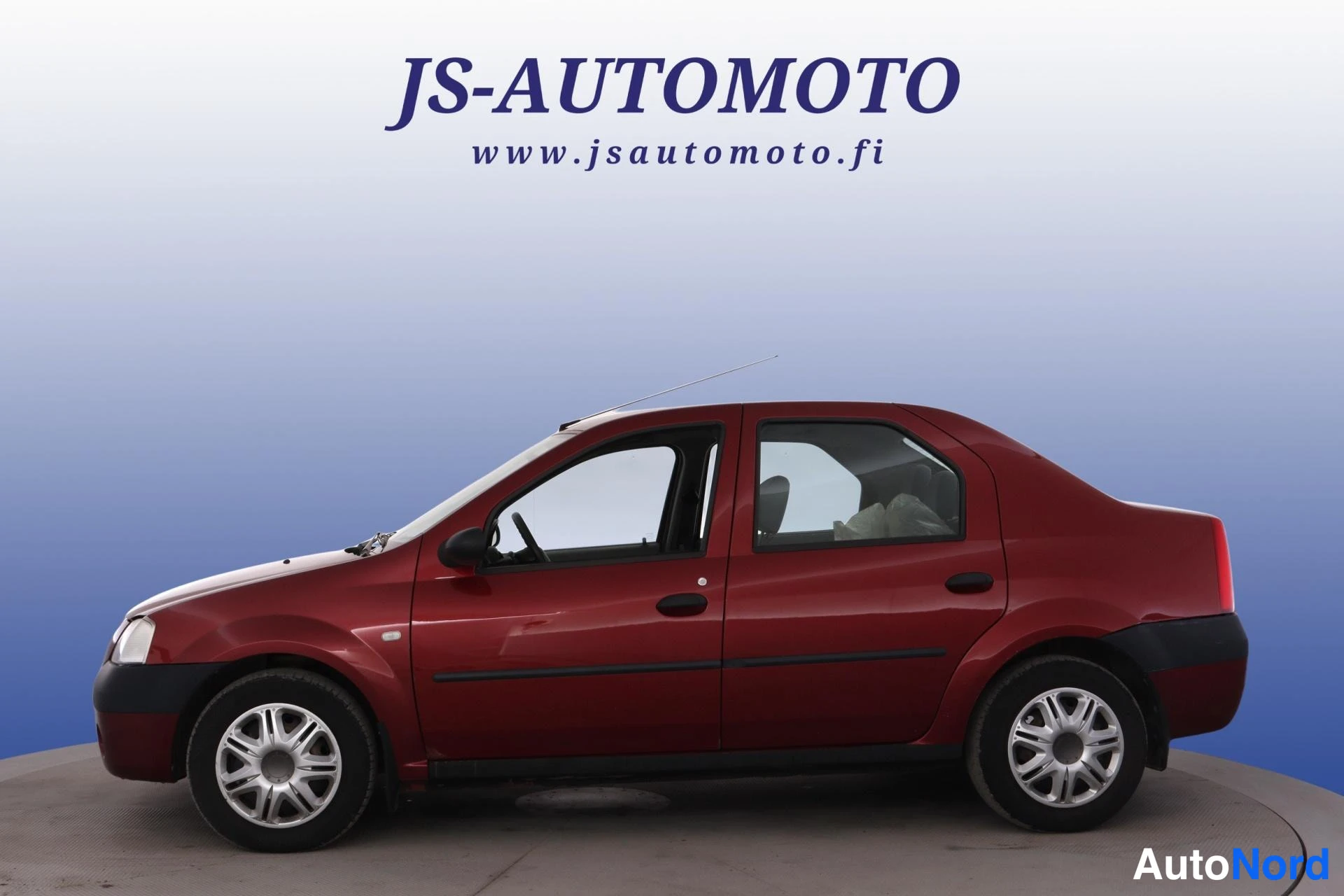 Punainen Dacia Logan 2006, sivulta, kuva 4