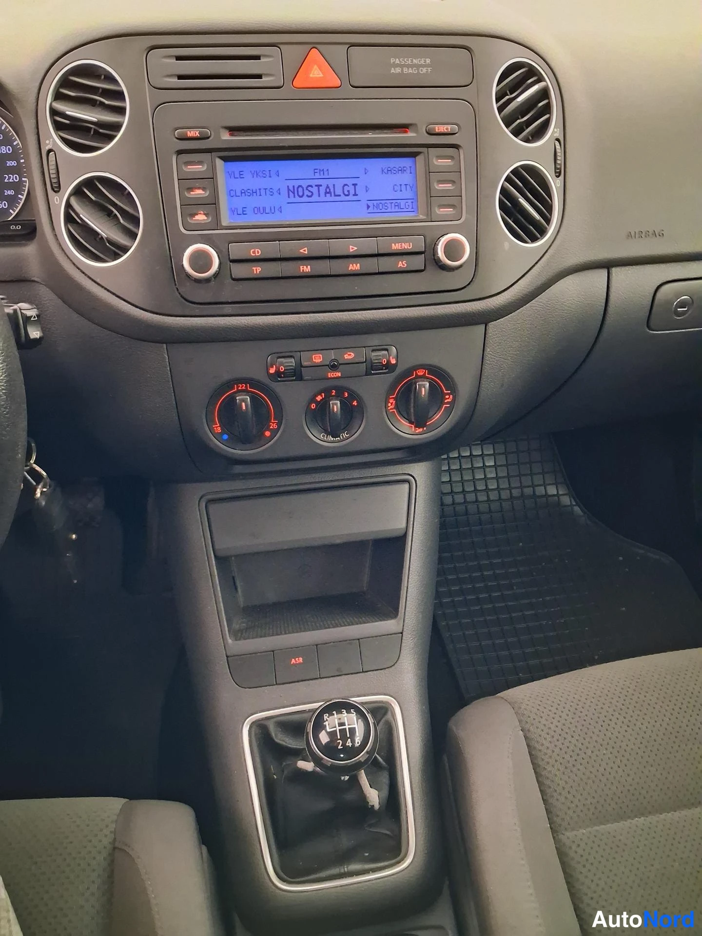 Sininen Volkswagen Golf Plus 2006, ohjaamo, kuva 11