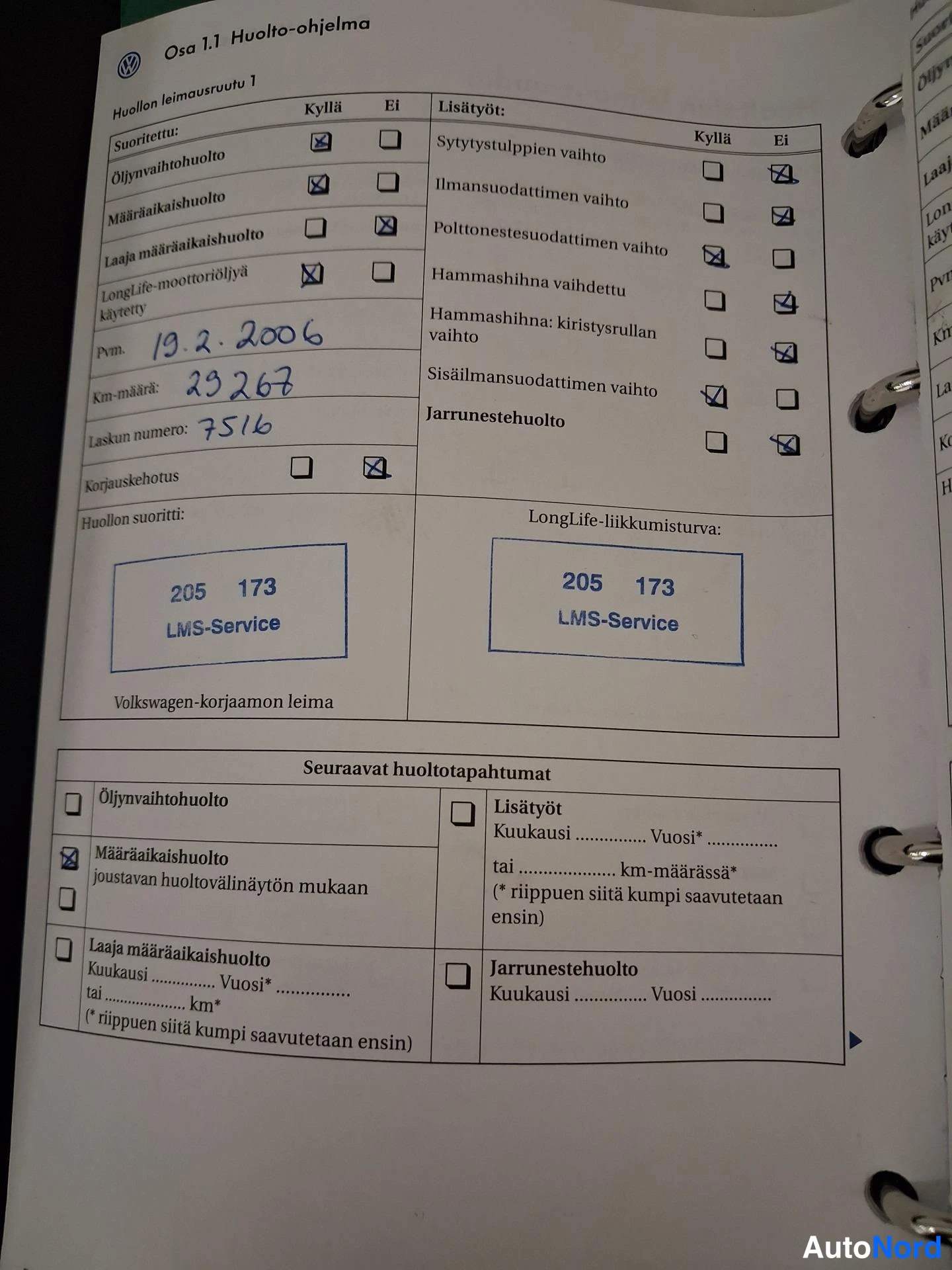 Sininen Volkswagen Golf Plus 2006, asiakirja, kuva 23