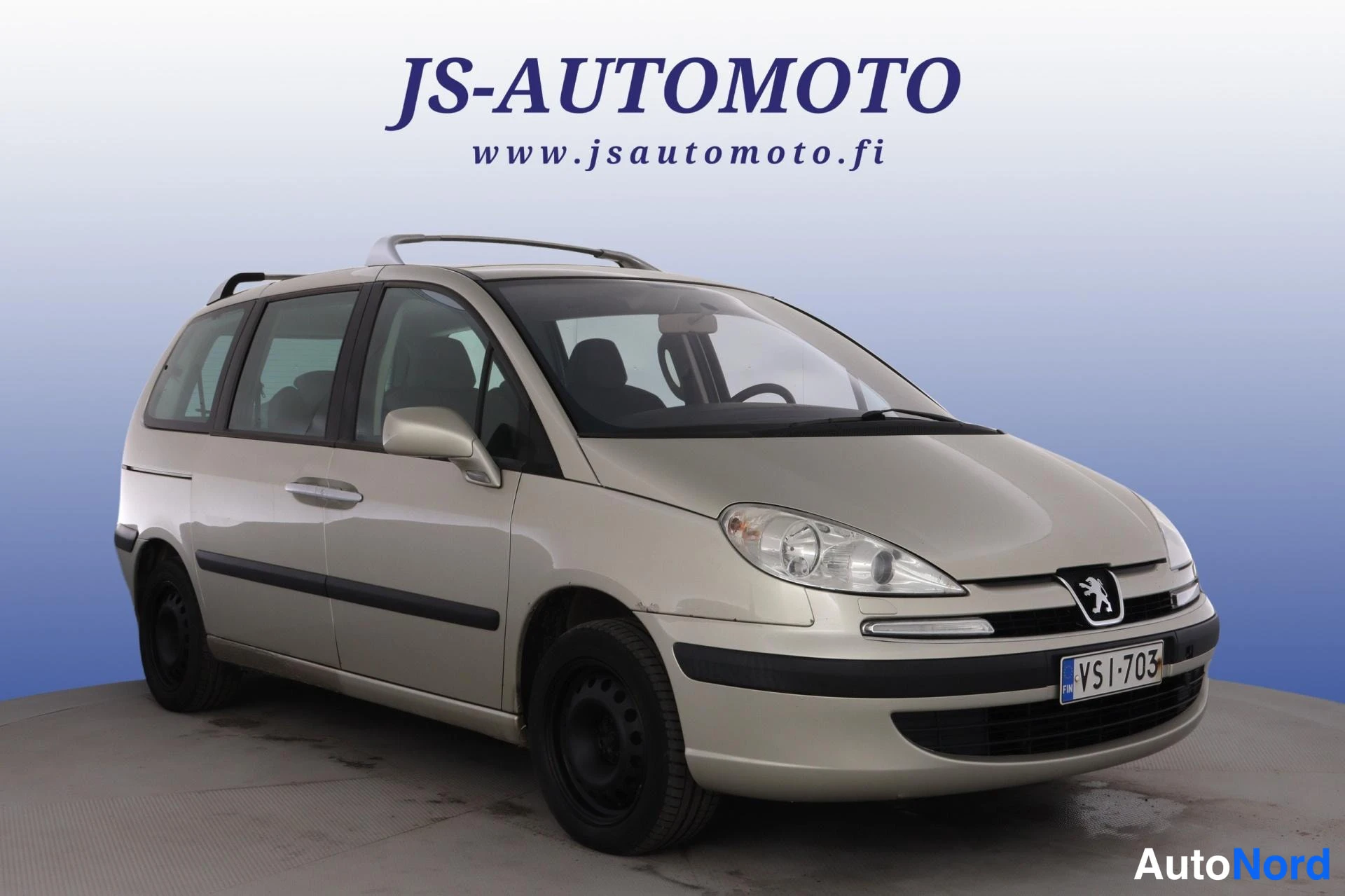 Beige Peugeot 807 2006, etuviisto, keula oikealle, kuva 4