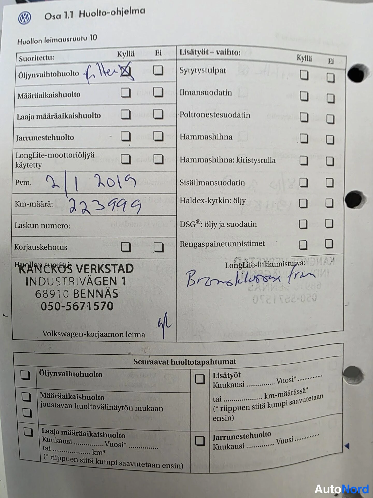 Valkoinen Volkswagen Golf 2007, asiakirja, kuva 23