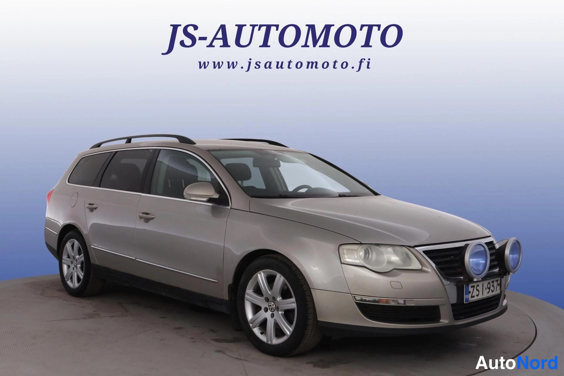 Beige Volkswagen Passat 2006, etuviisto, keula oikealle, kuva 3