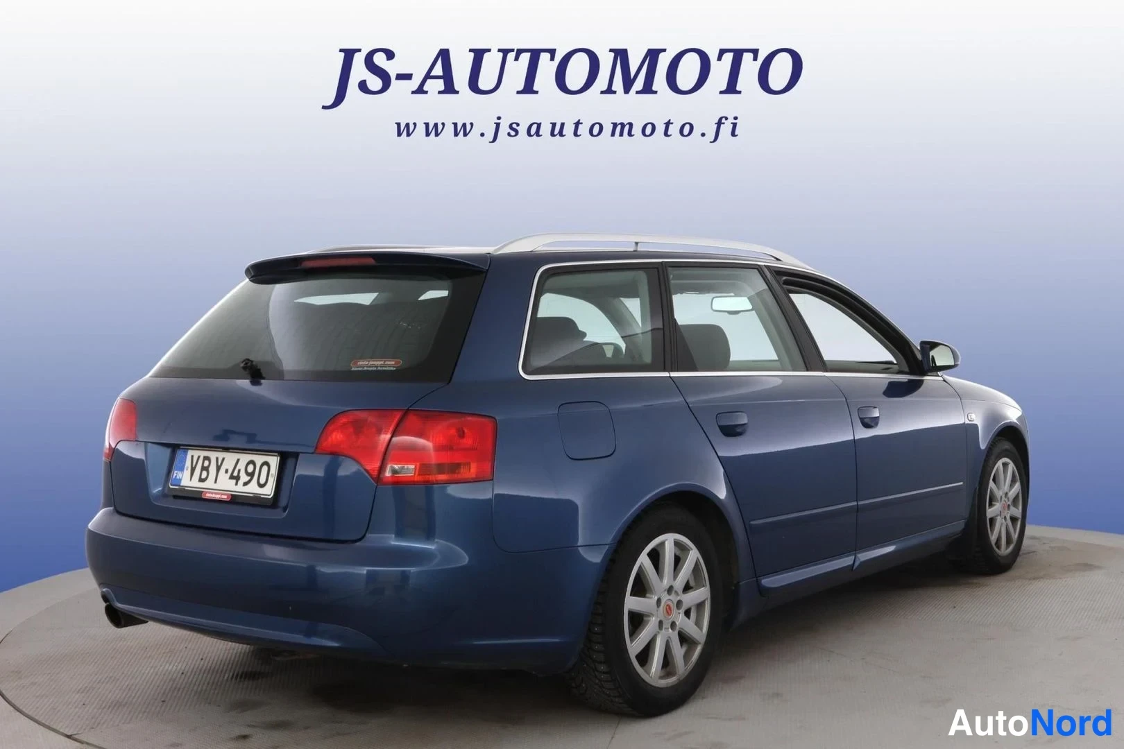 Sininen Audi A4 2008, takaviisto, kuva 5