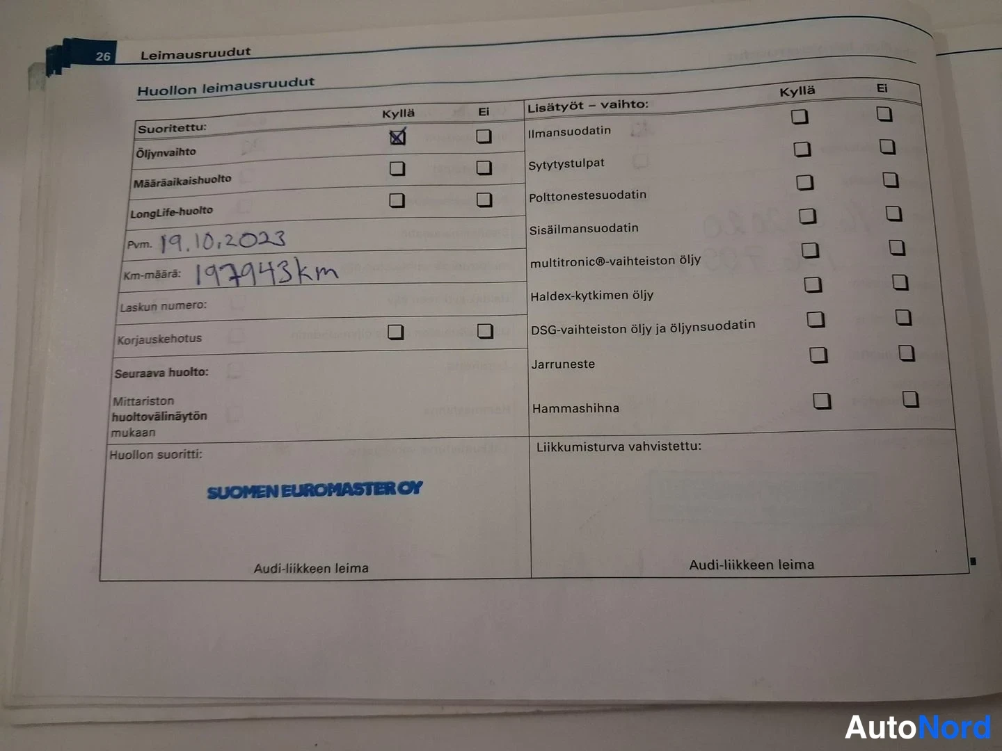 Sininen Audi A4 2008, asiakirja, kuva 23