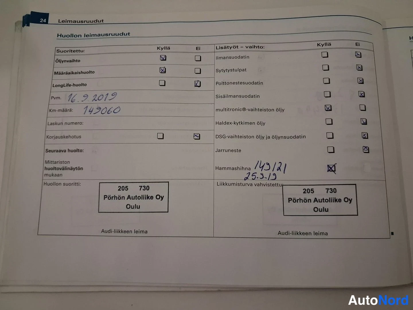 Sininen Audi A4 2008, asiakirja, kuva 25