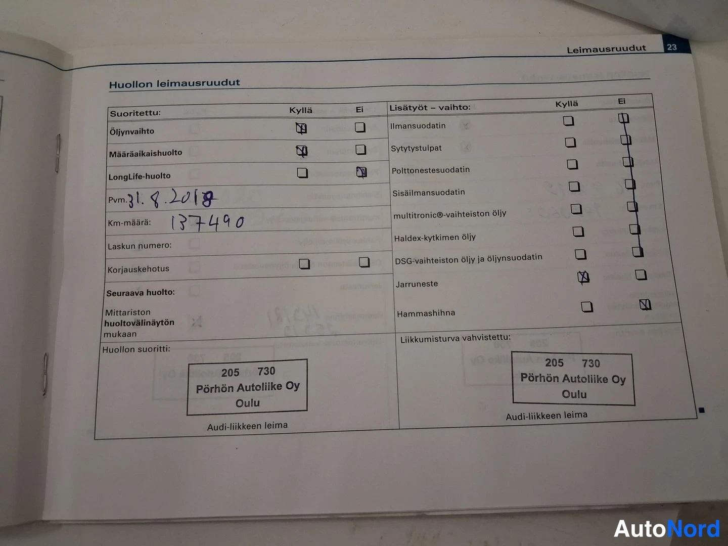 Sininen Audi A4 2008, asiakirja, kuva 26