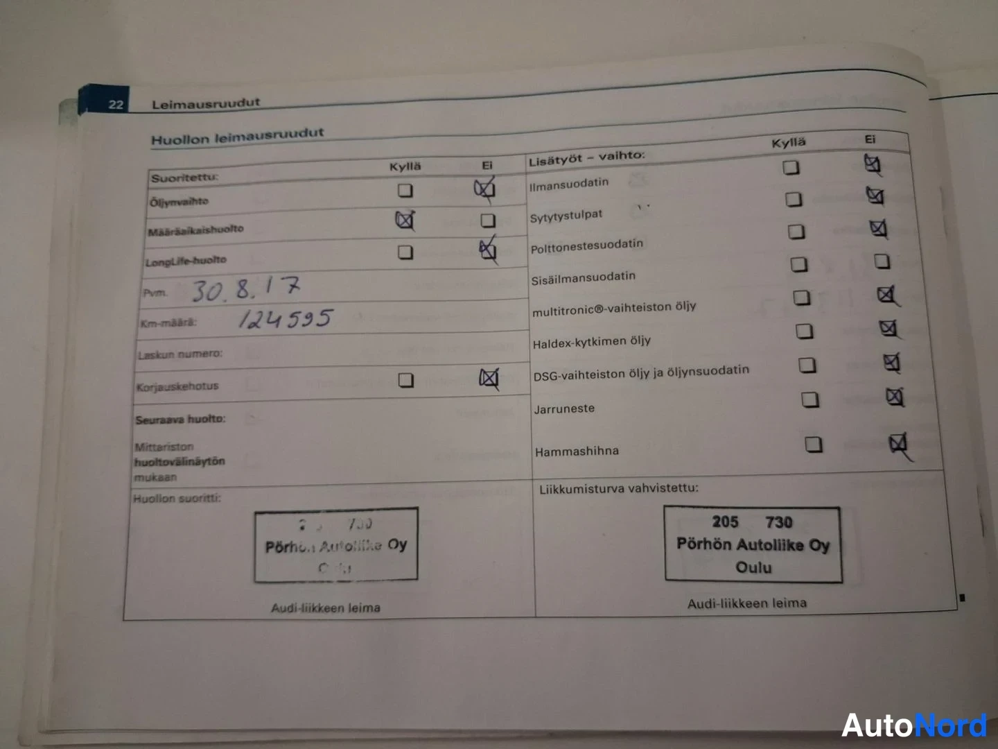 Sininen Audi A4 2008, asiakirja, kuva 27