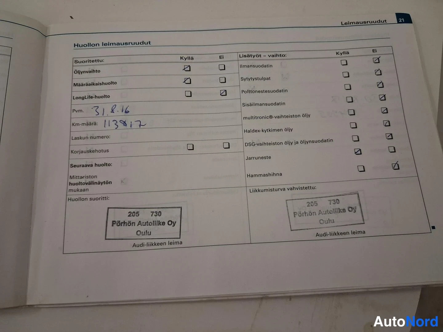 Sininen Audi A4 2008, asiakirja, kuva 28