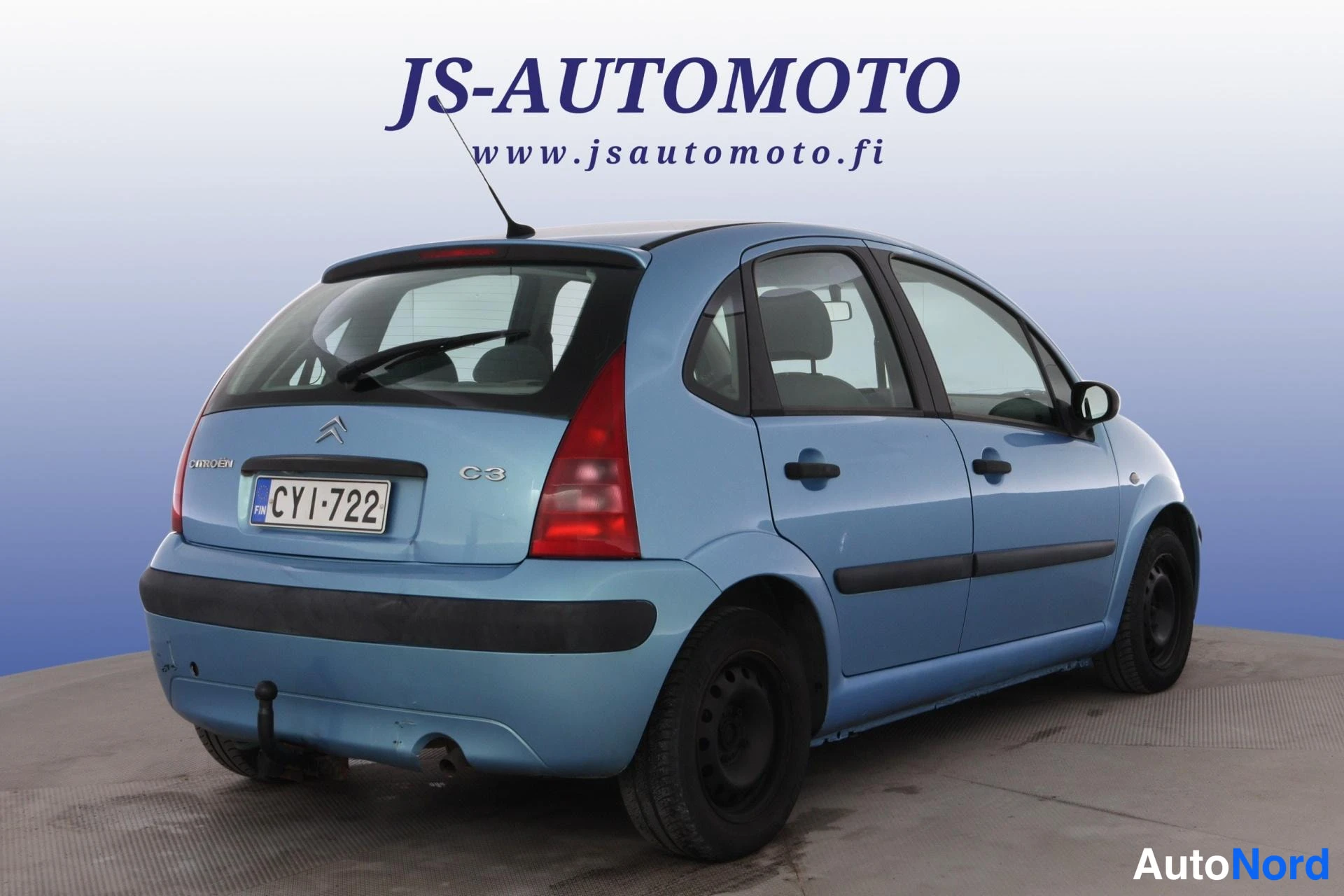 Sininen Citroen C3 2005, takaviisto, kuva 5